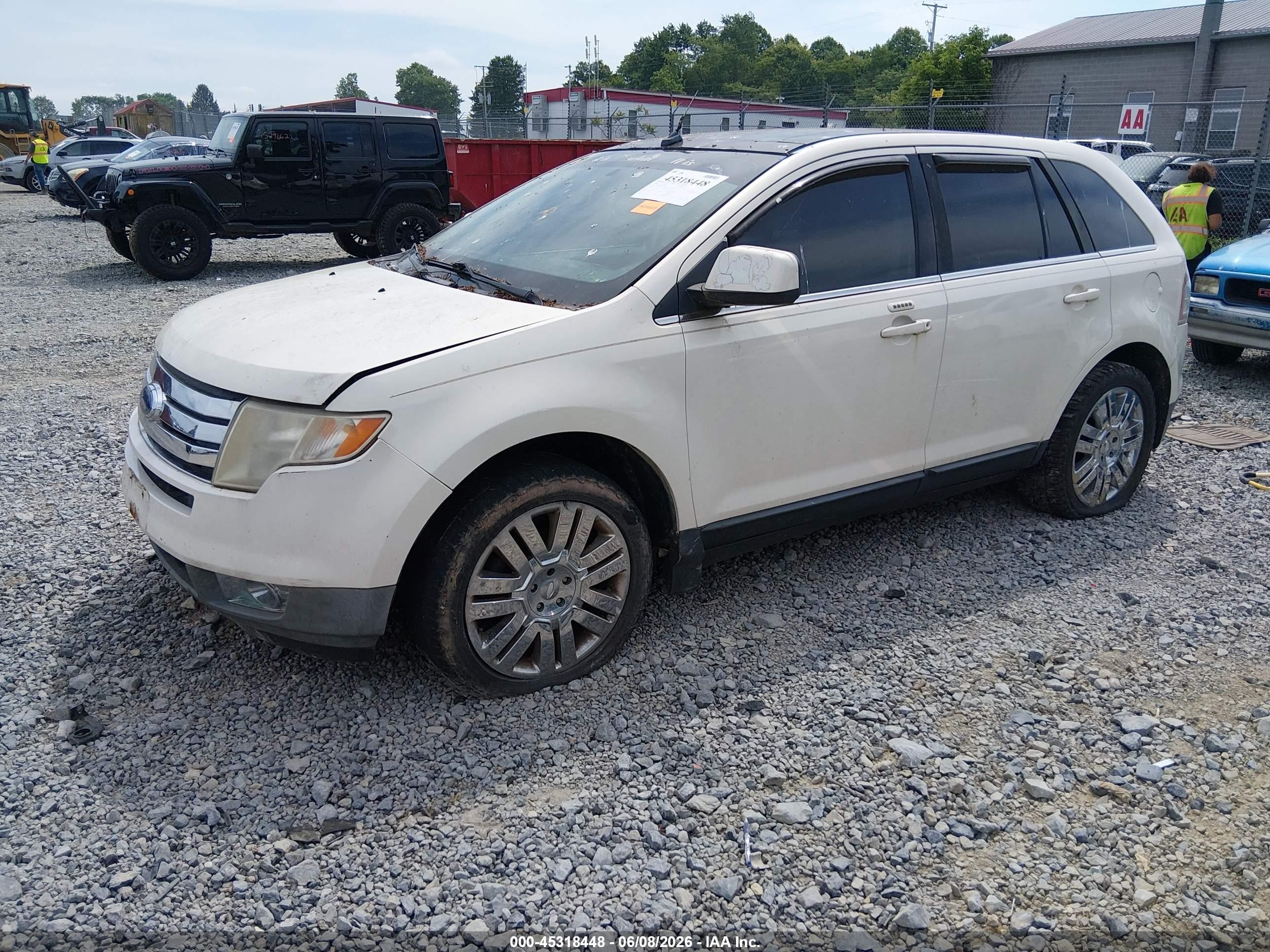 2008 Ford Edge Limited Белый vin: 2FMDK49C58BA14210