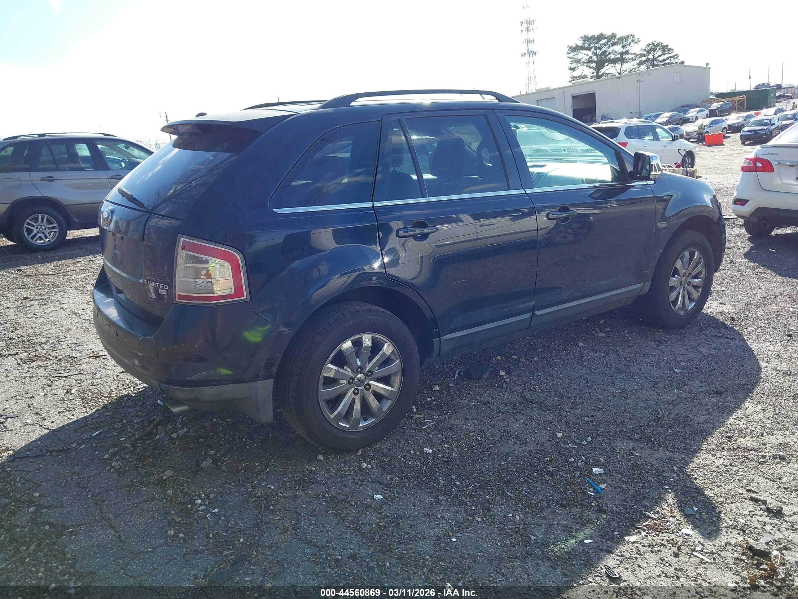 2008 Ford Edge Limited Blue vin: 2FMDK49C58BA25188