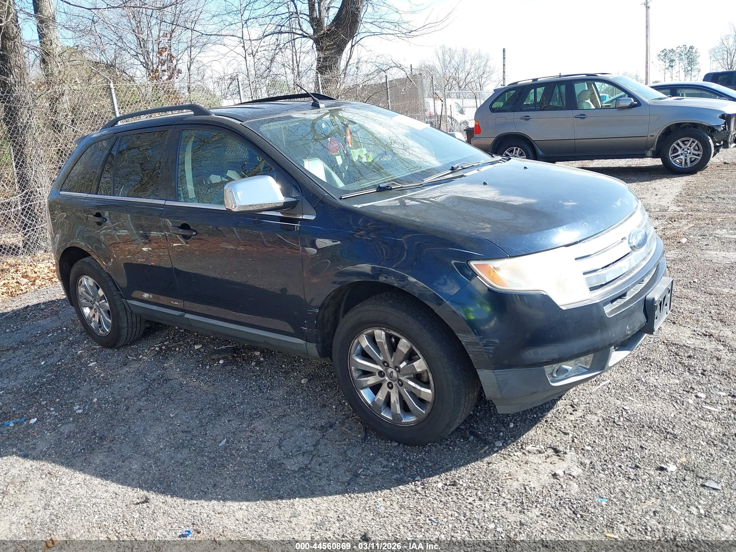 2008 Ford Edge Limited Blue vin: 2FMDK49C58BA25188