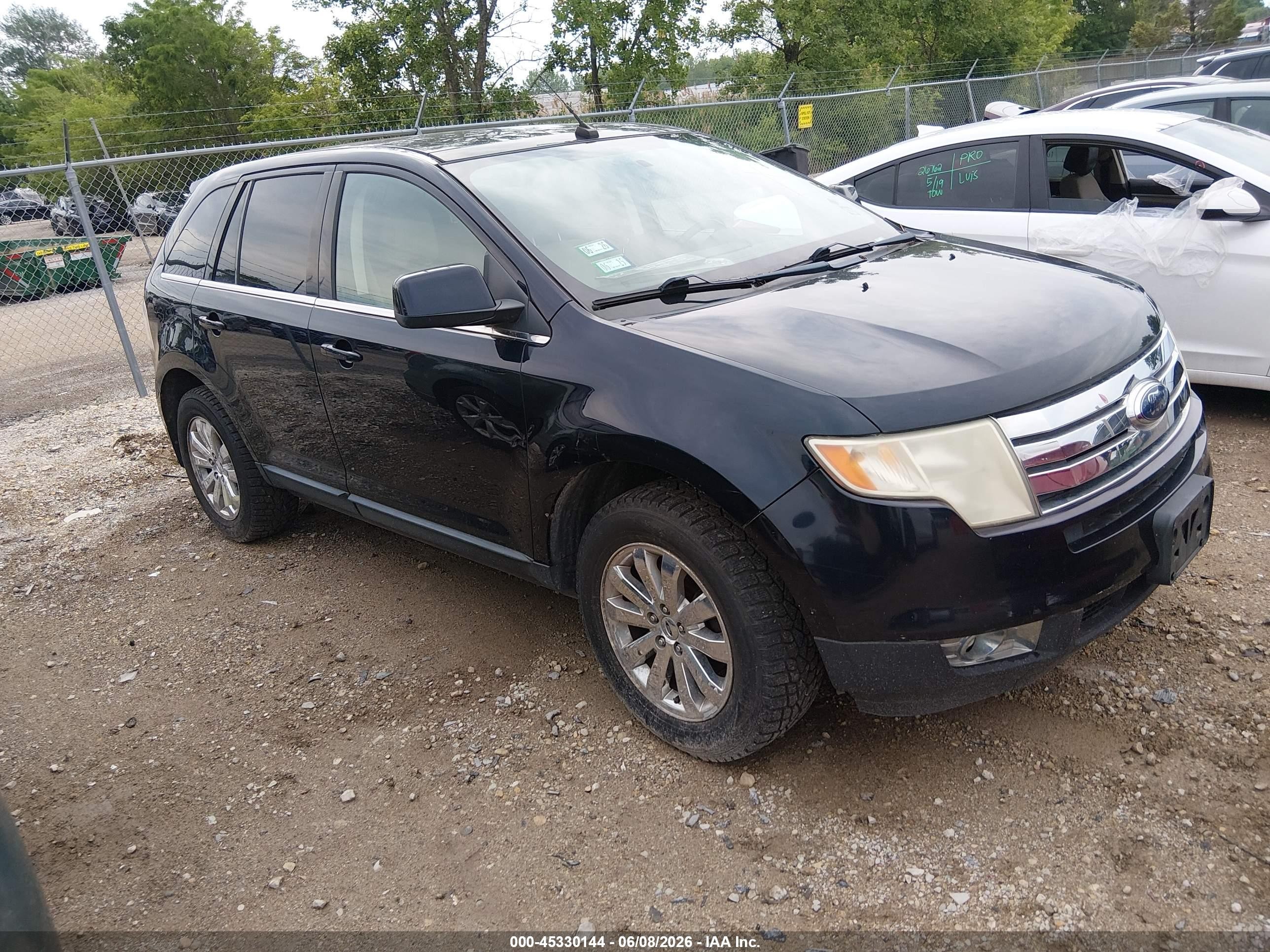 2008 Ford Edge Limited Black vin: 2FMDK49C58BA85133