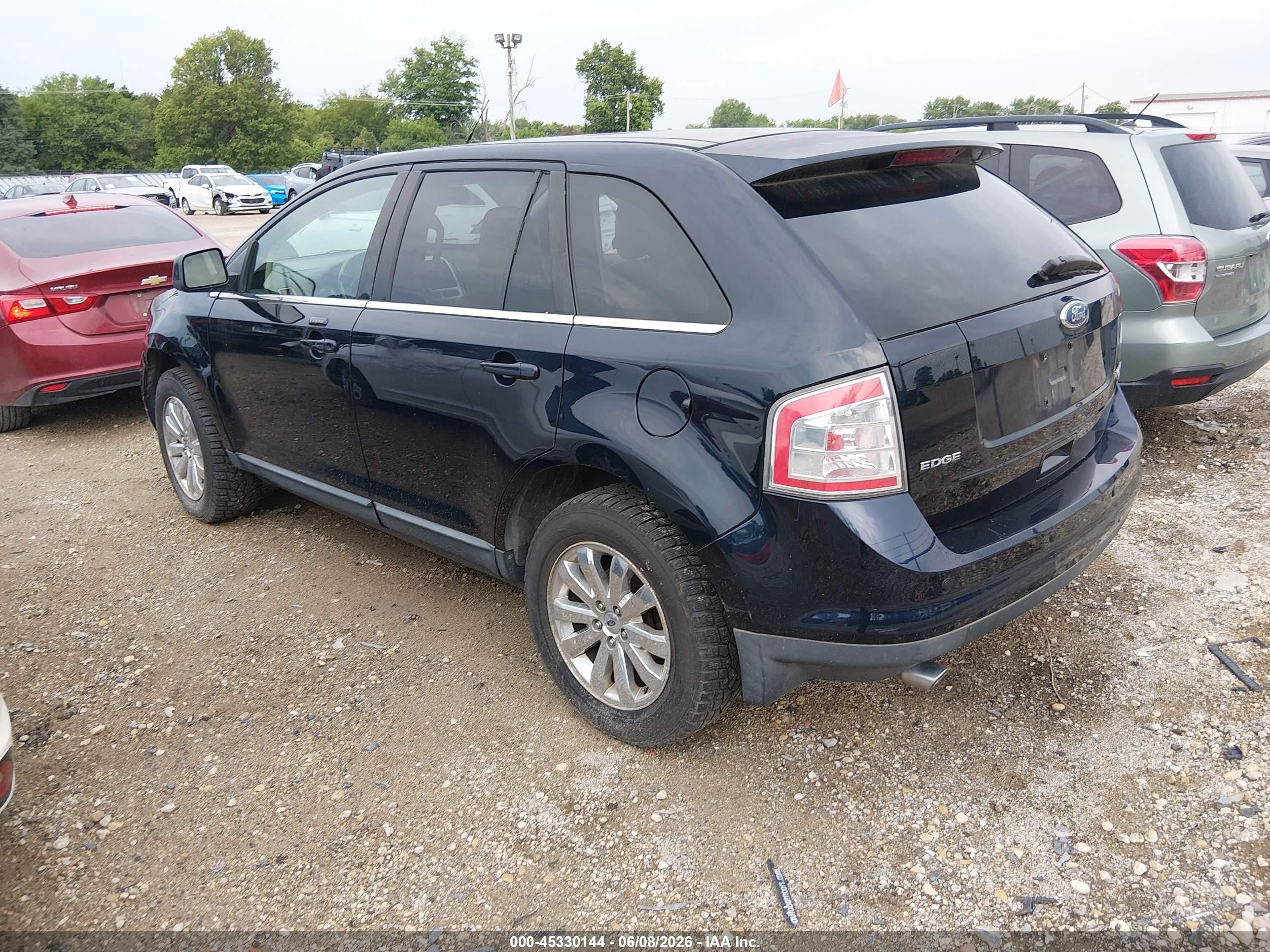 2008 Ford Edge Limited Black vin: 2FMDK49C58BA85133