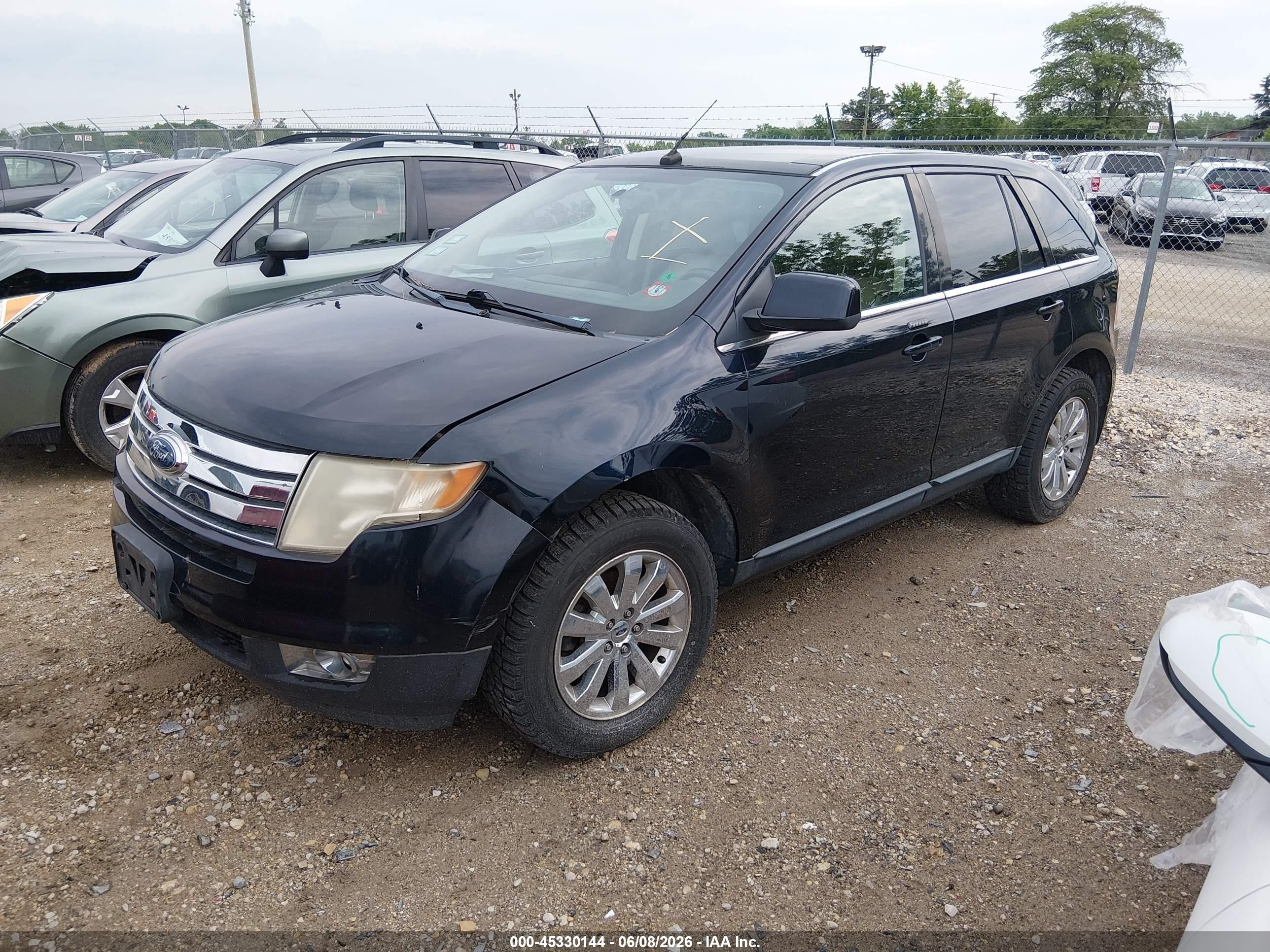 2008 Ford Edge Limited Black vin: 2FMDK49C58BA85133