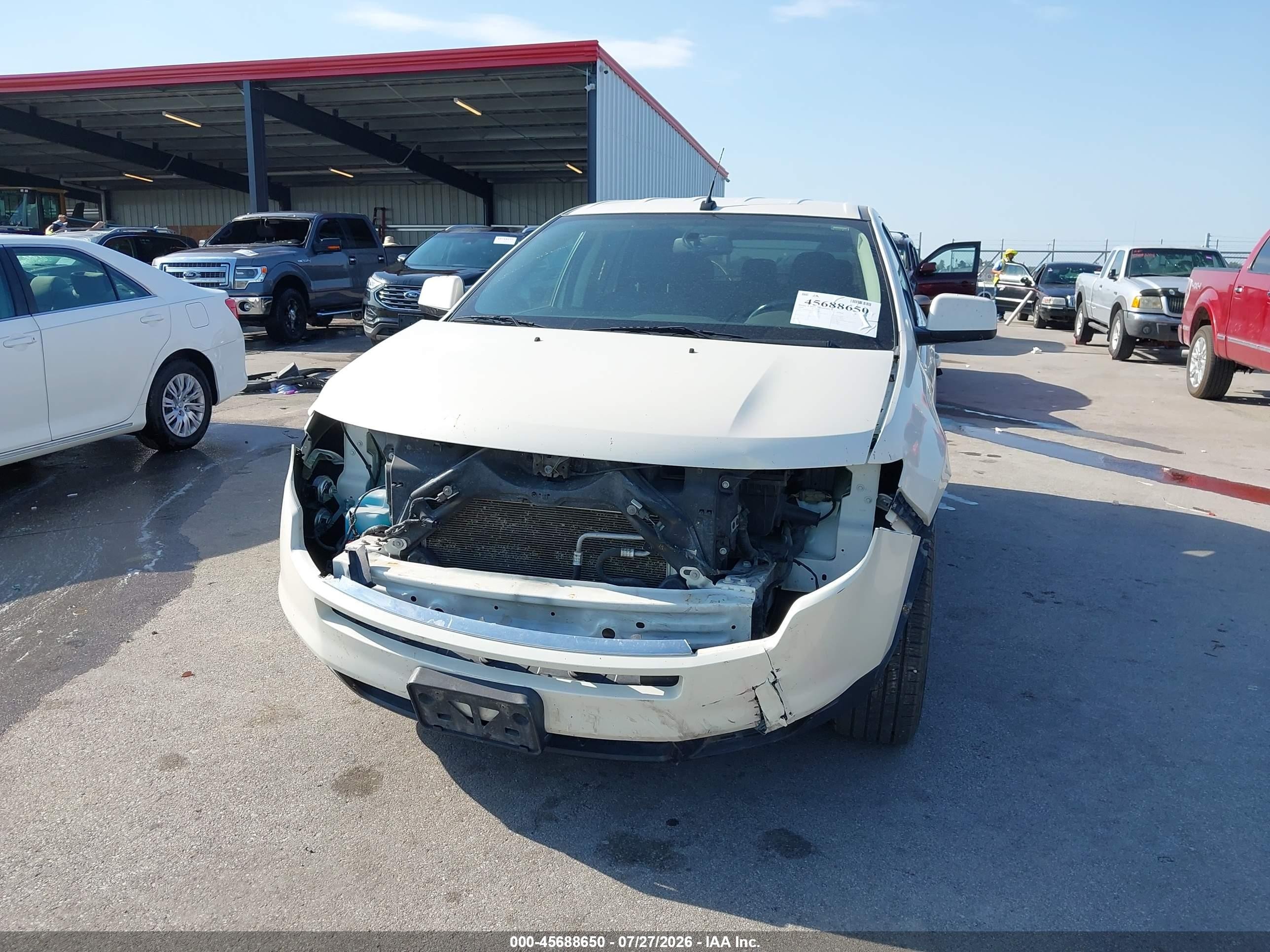 2008 Ford Edge Limited White vin: 2FMDK49C58BB39403