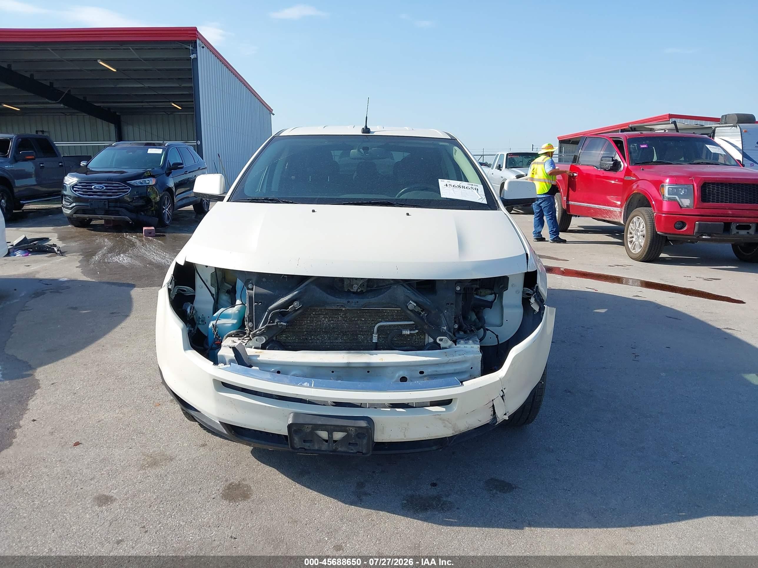 2008 Ford Edge Limited White vin: 2FMDK49C58BB39403