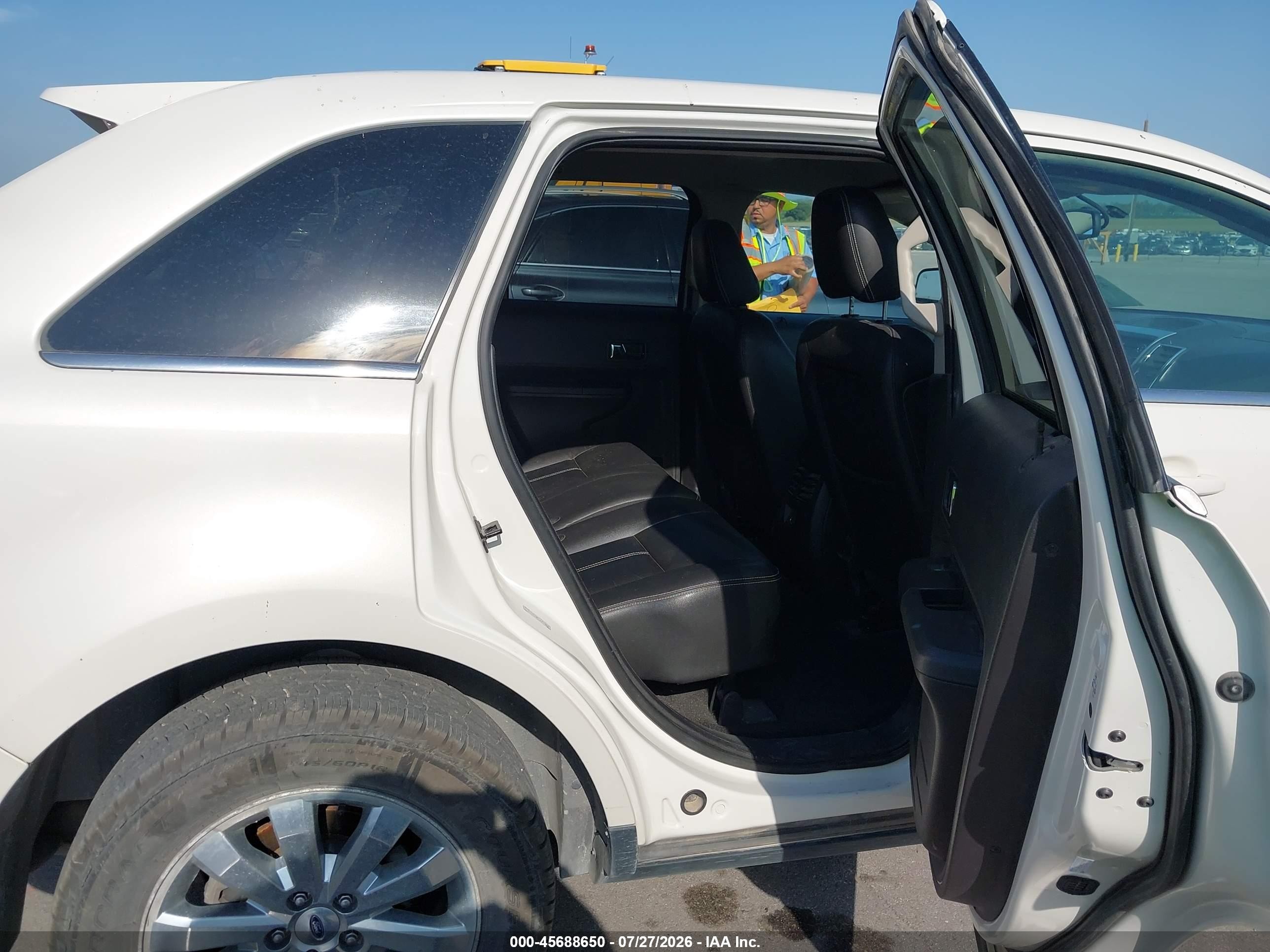 2008 Ford Edge Limited White vin: 2FMDK49C58BB39403