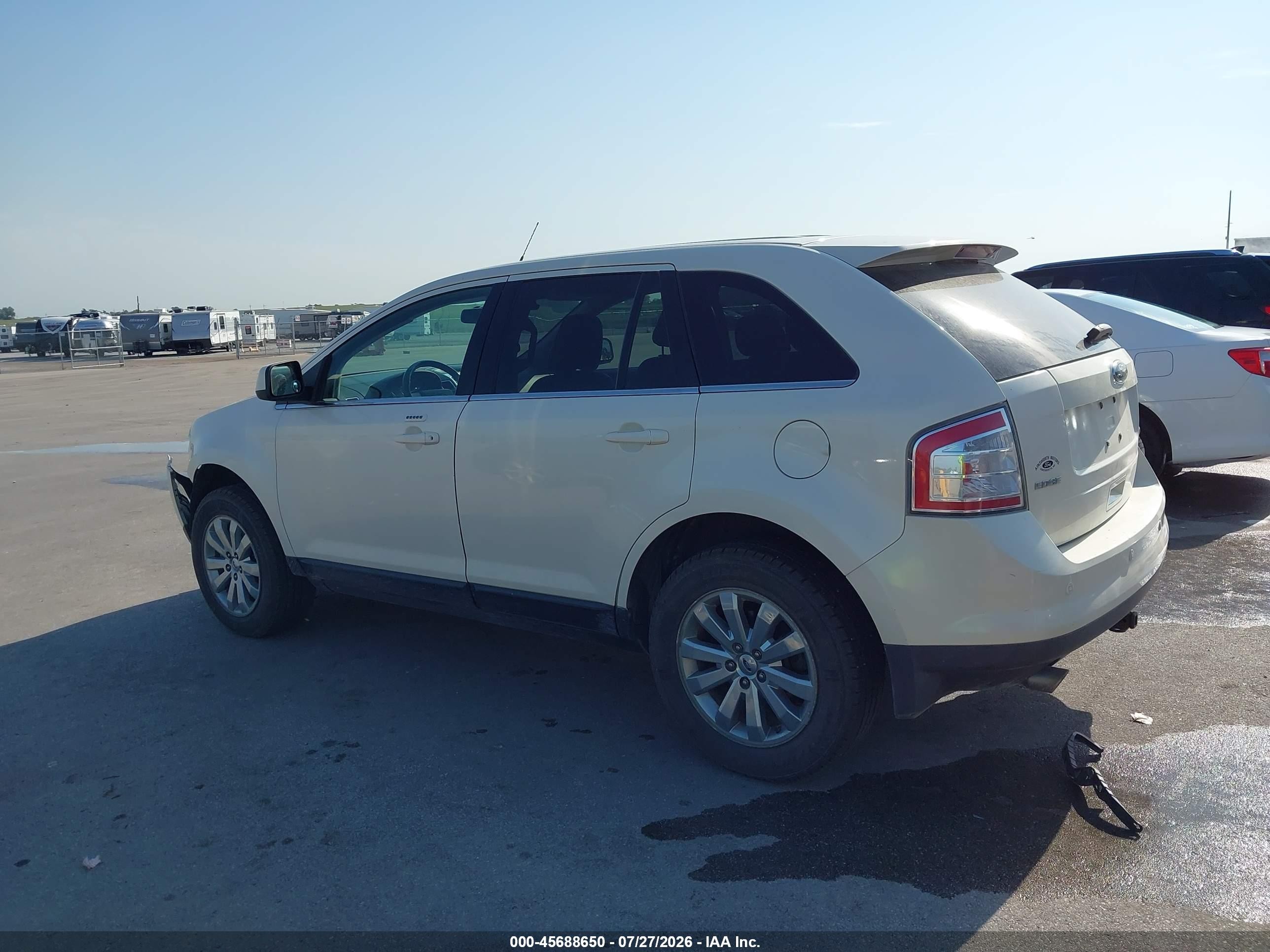 2008 Ford Edge Limited White vin: 2FMDK49C58BB39403