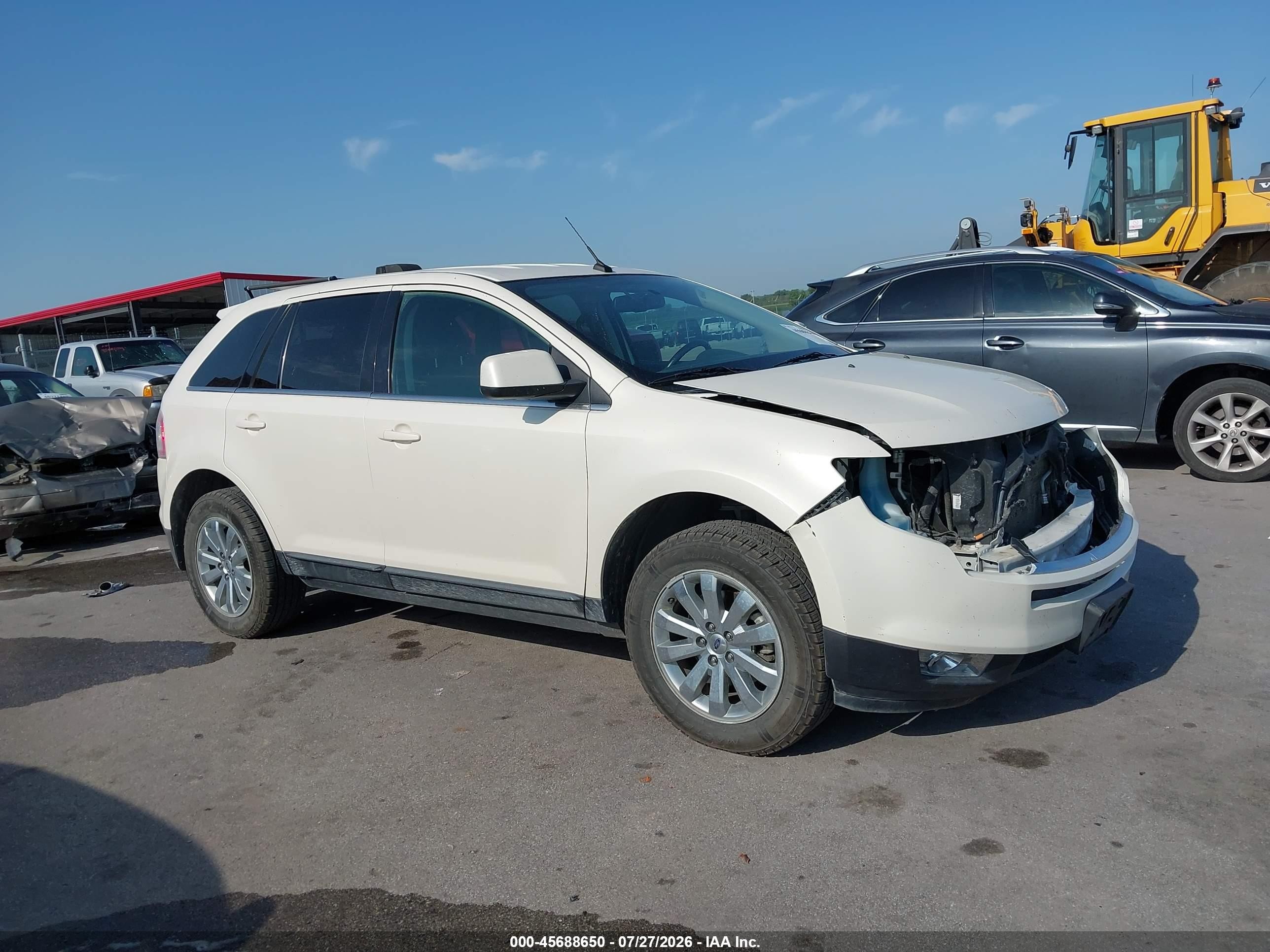 2008 Ford Edge Limited White vin: 2FMDK49C58BB39403