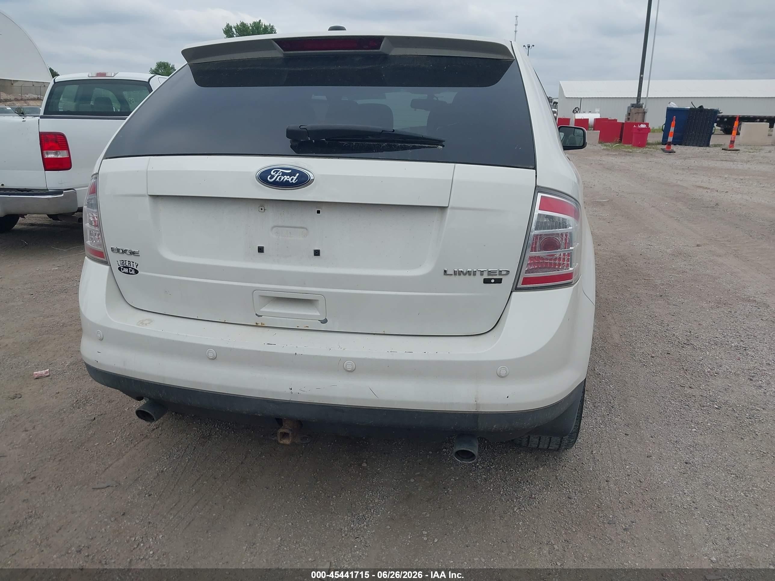 2009 Ford Edge Limited White vin: 2FMDK49C59BA63313