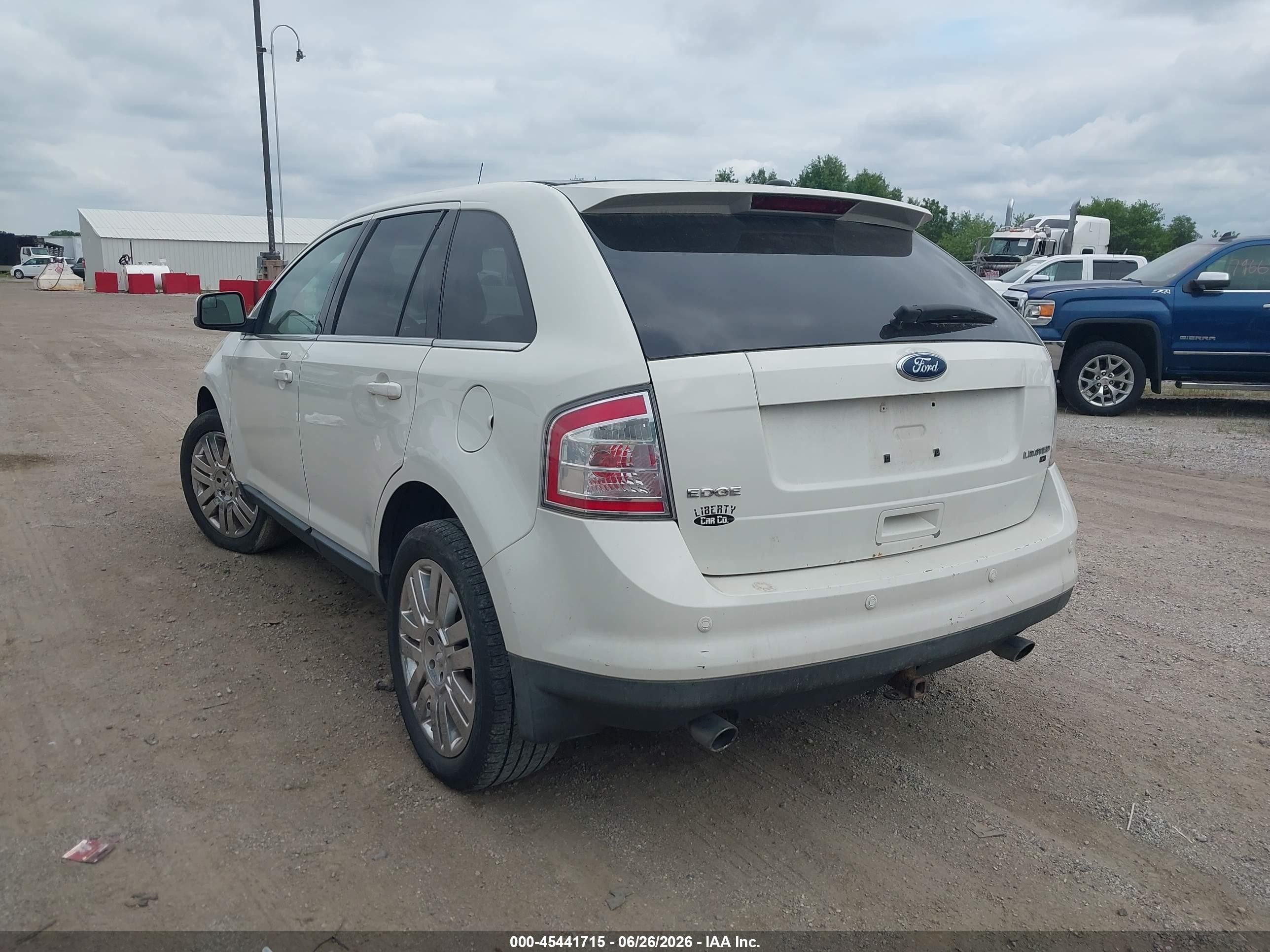2009 Ford Edge Limited White vin: 2FMDK49C59BA63313