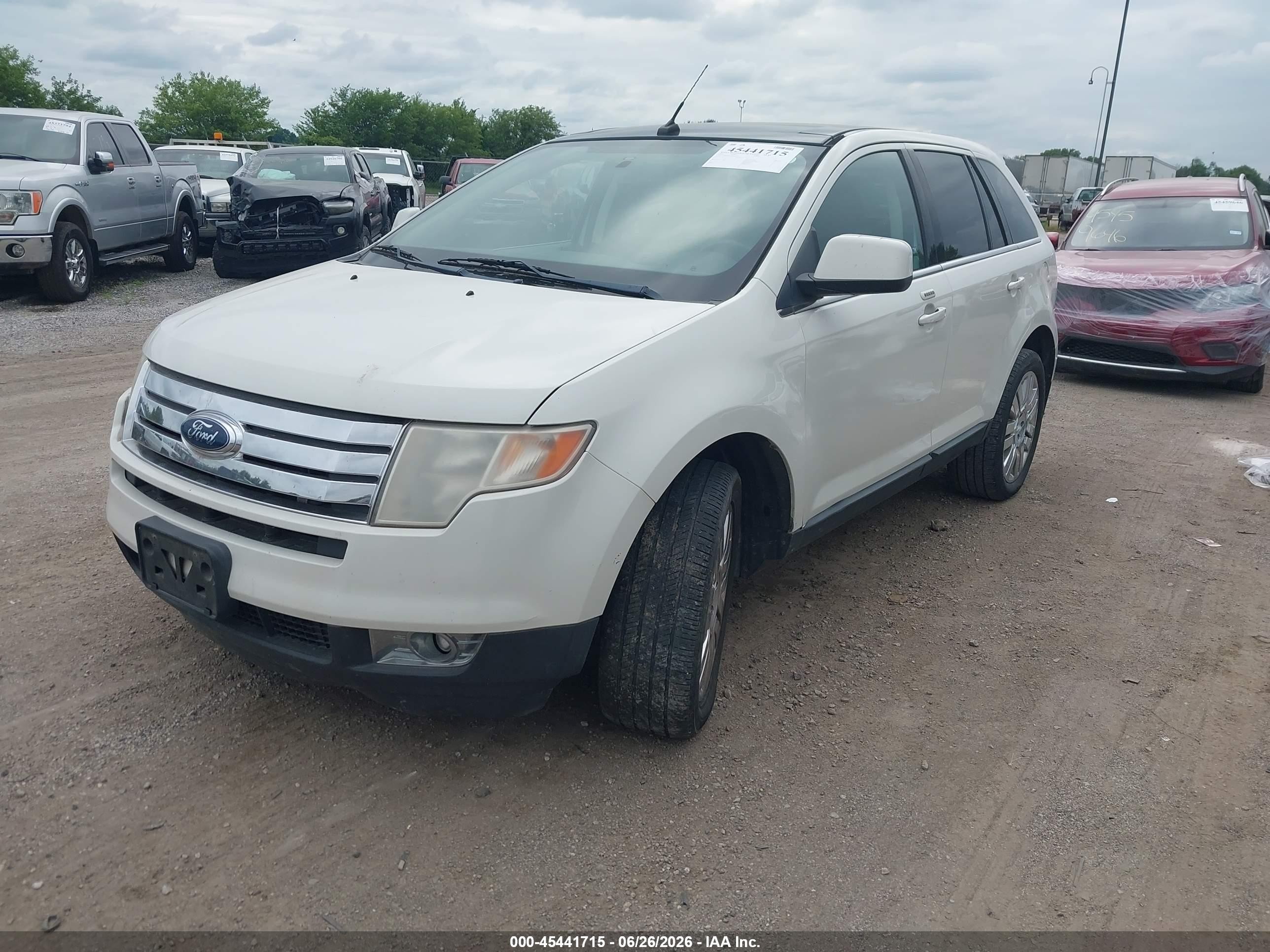 2009 Ford Edge Limited White vin: 2FMDK49C59BA63313