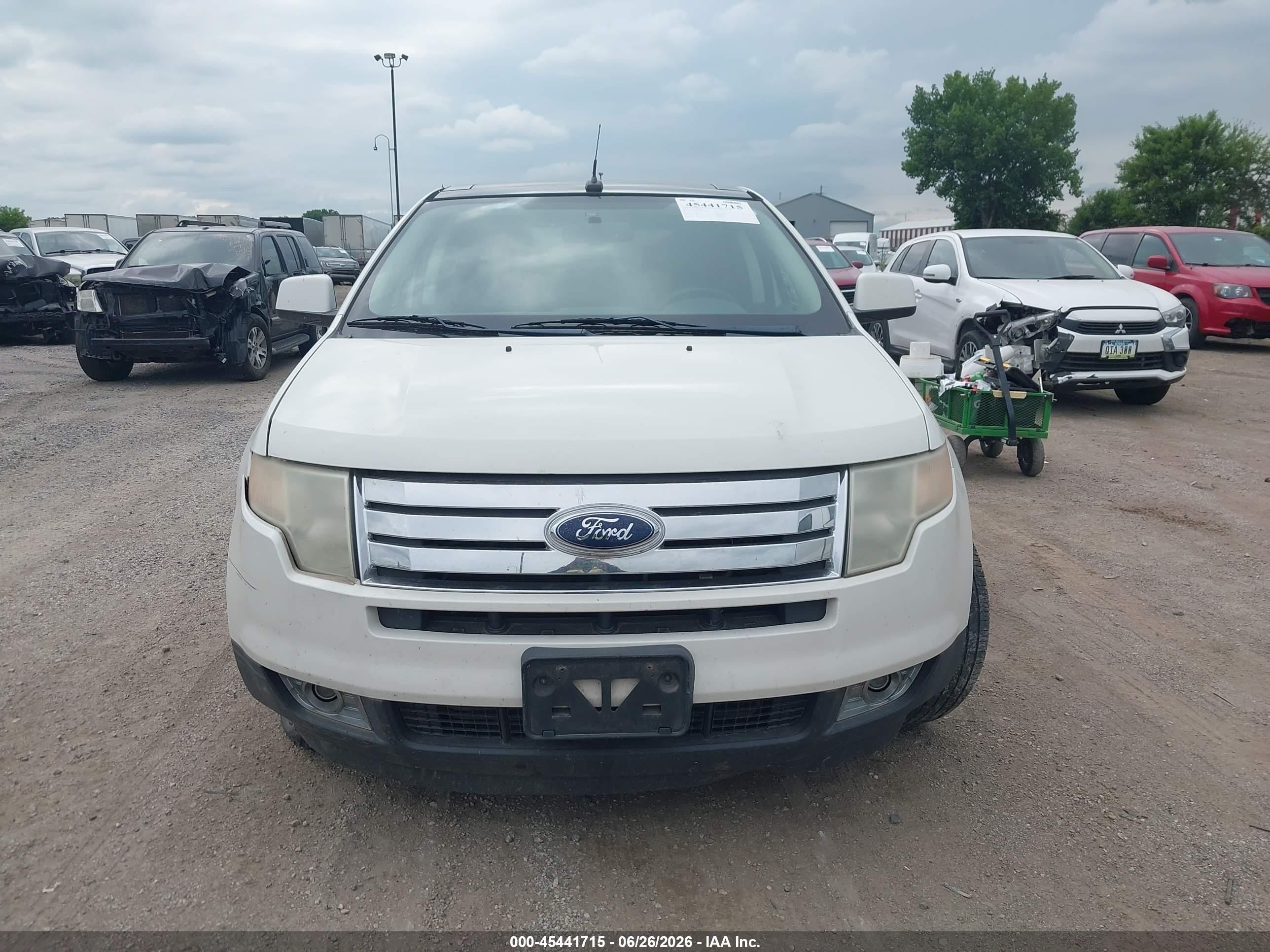 2009 Ford Edge Limited White vin: 2FMDK49C59BA63313