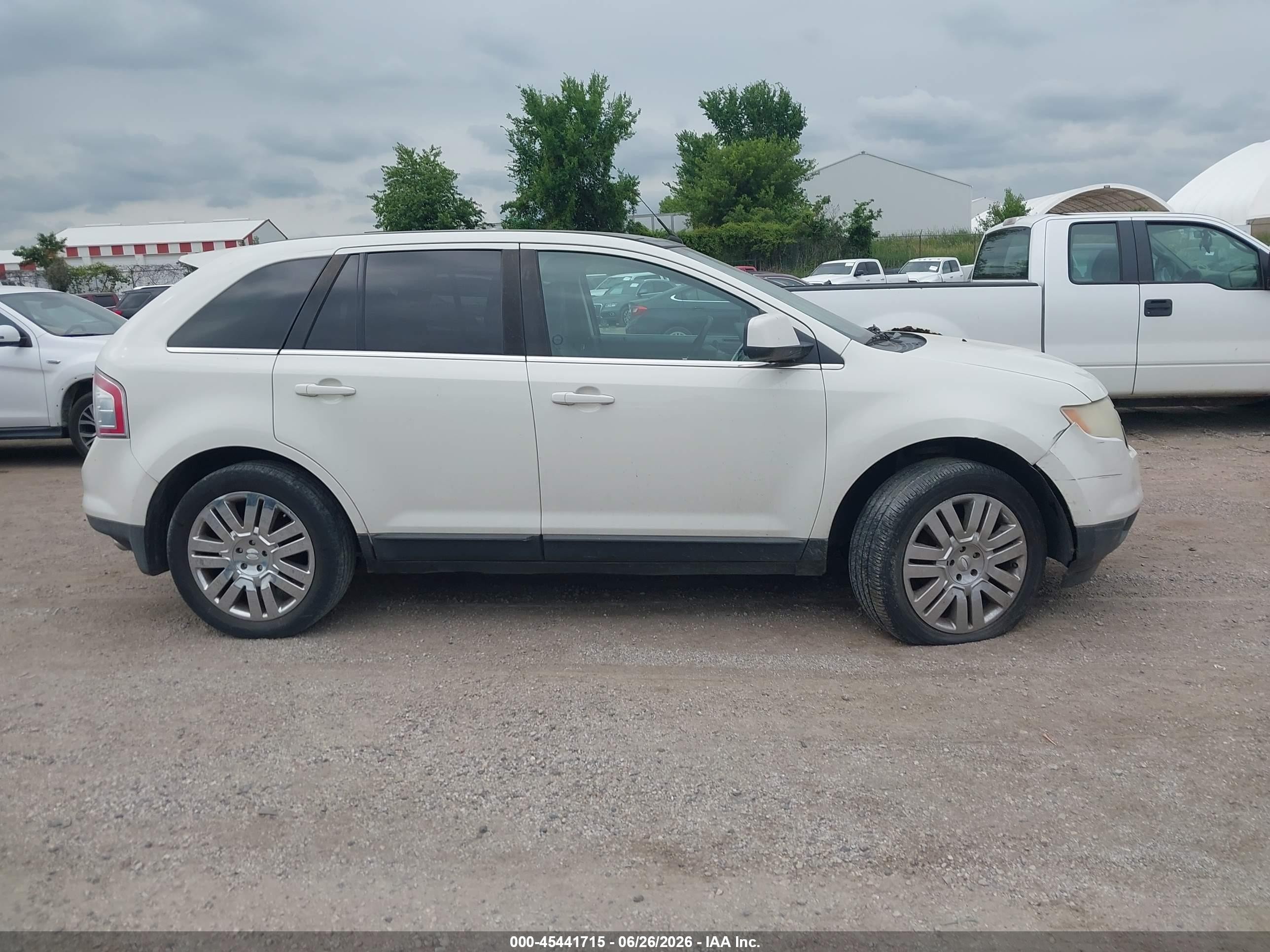 2009 Ford Edge Limited White vin: 2FMDK49C59BA63313