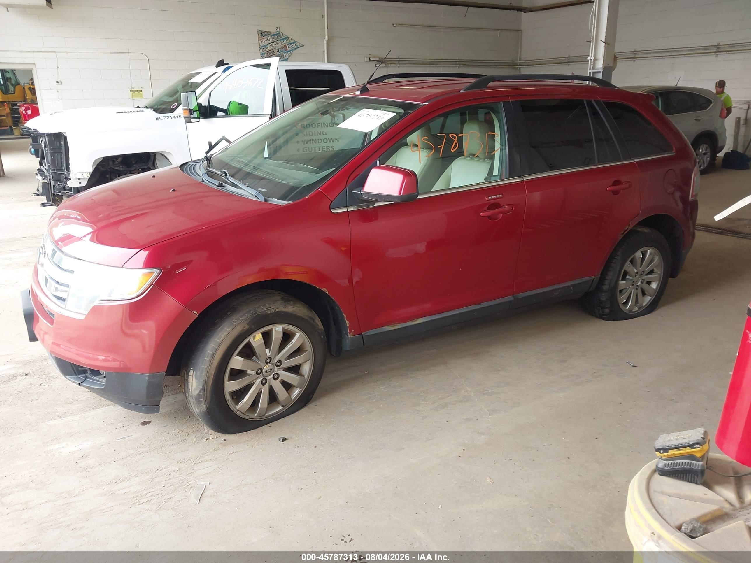 2008 Ford Edge Limited Red vin: 2FMDK49C68BA26060