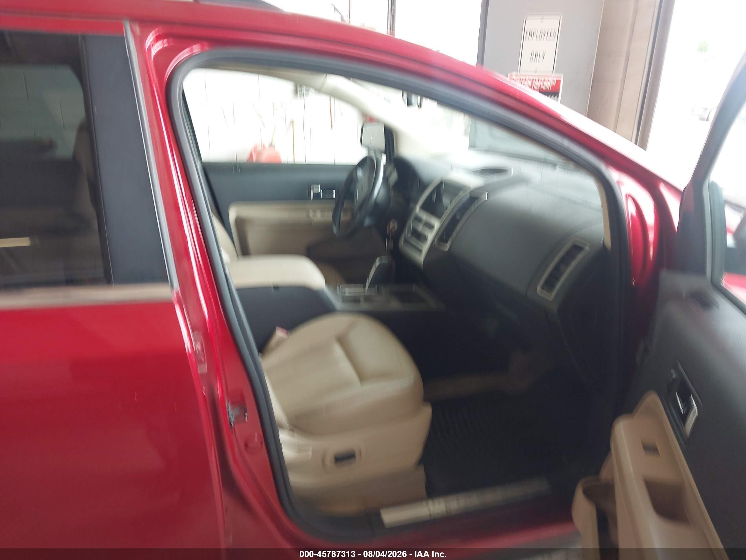 2008 Ford Edge Limited Red vin: 2FMDK49C68BA26060