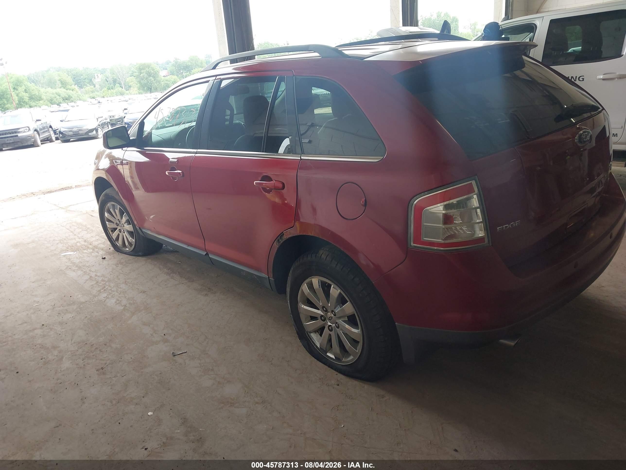 2008 Ford Edge Limited Red vin: 2FMDK49C68BA26060