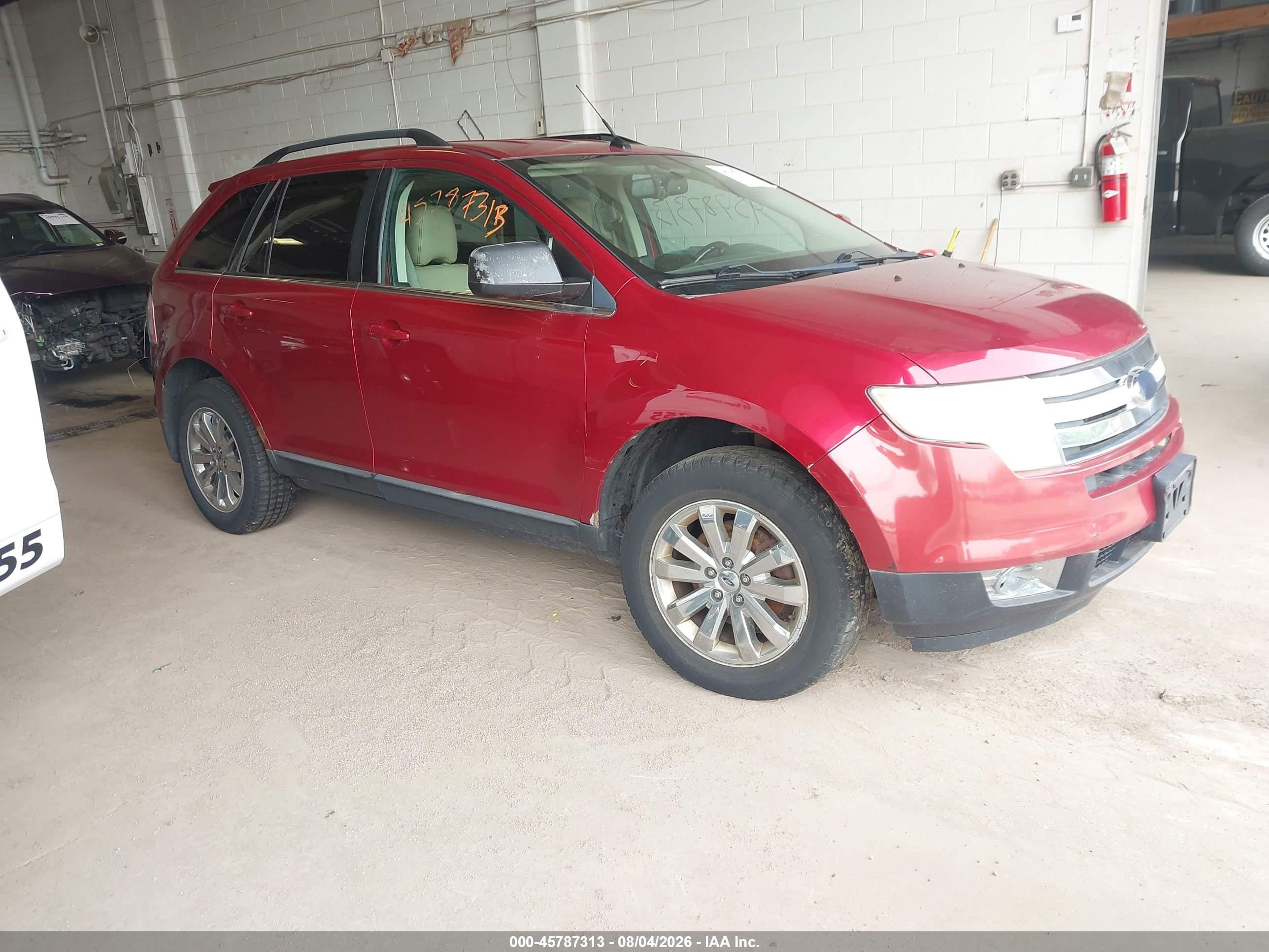 2008 Ford Edge Limited Red vin: 2FMDK49C68BA26060