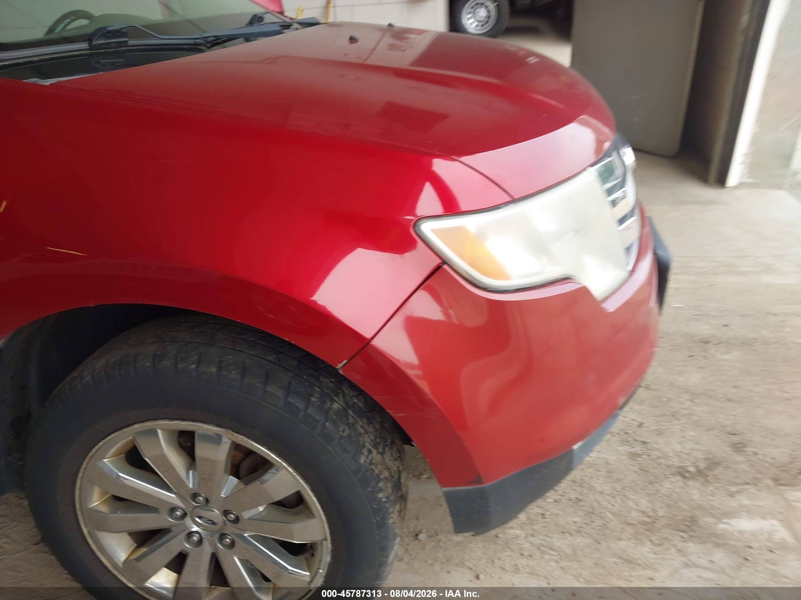 2008 Ford Edge Limited Red vin: 2FMDK49C68BA26060