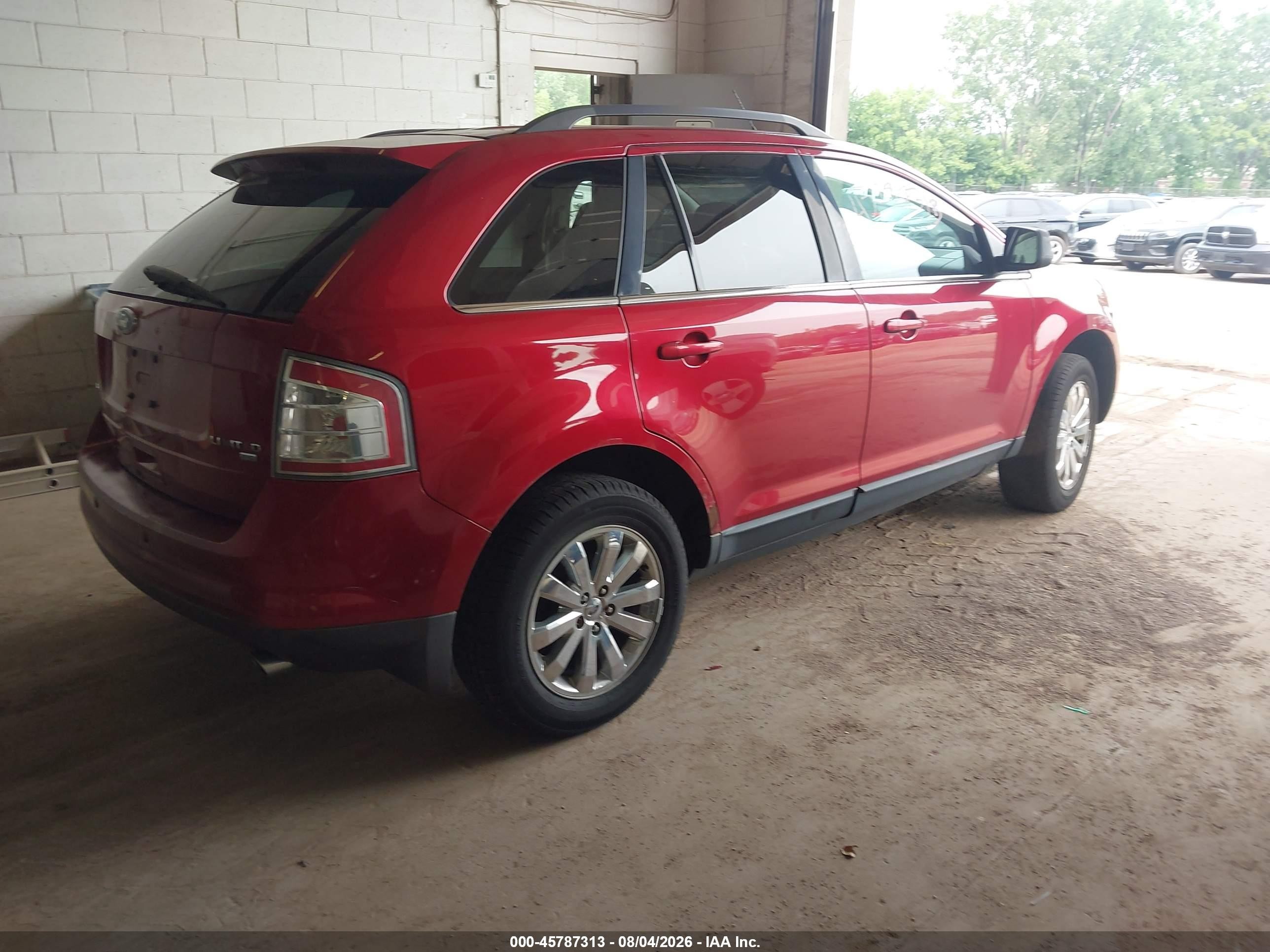 2008 Ford Edge Limited Red vin: 2FMDK49C68BA26060