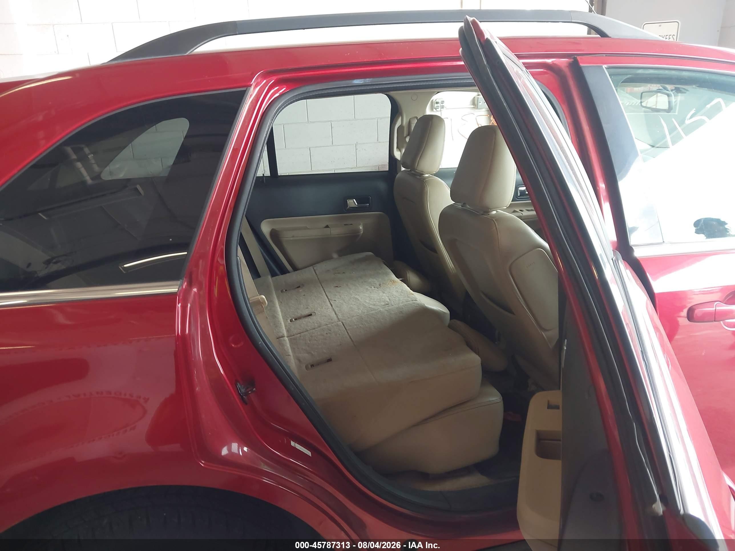 2008 Ford Edge Limited Red vin: 2FMDK49C68BA26060
