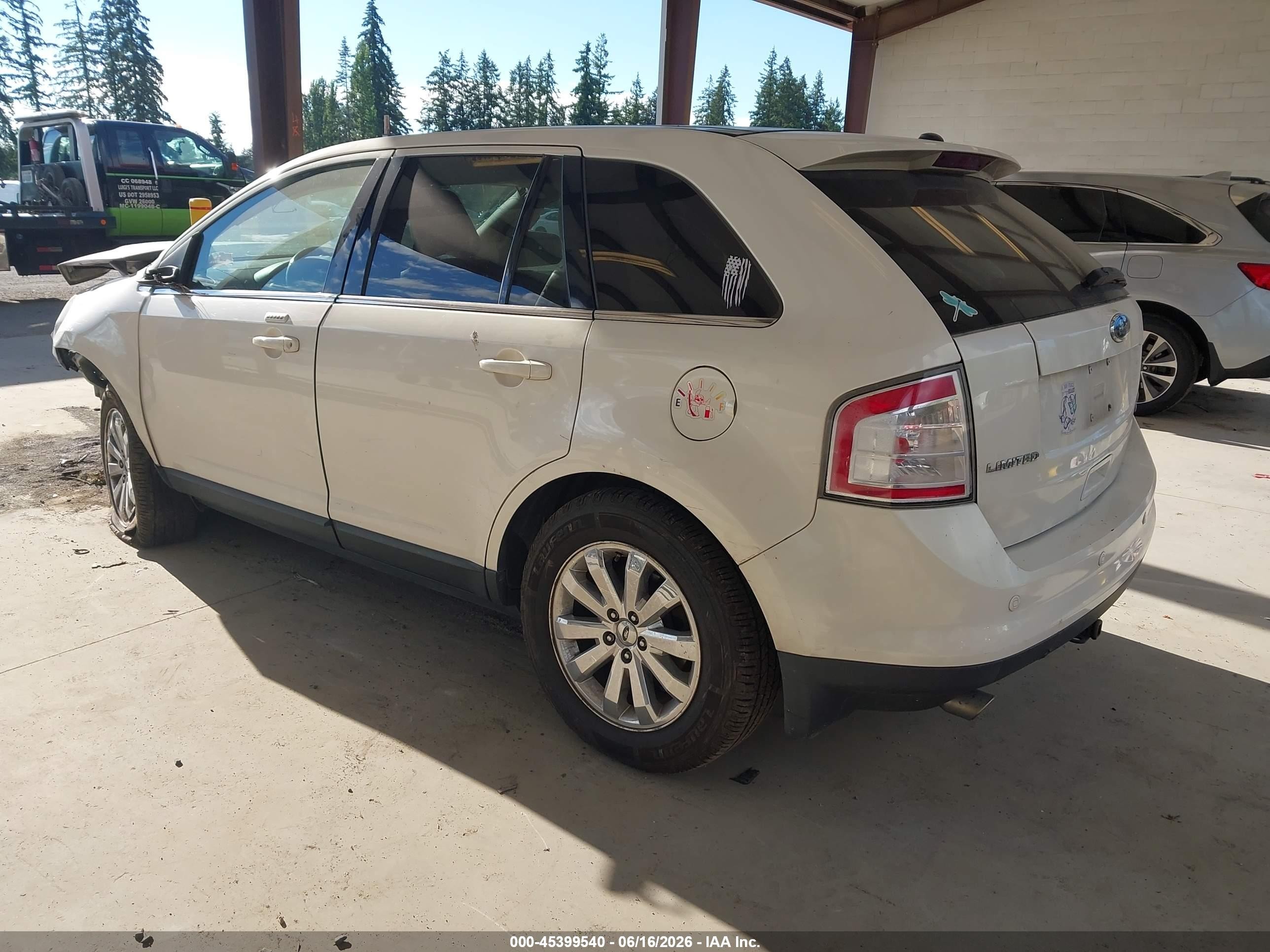 2008 Ford Edge Limited Beige vin: 2FMDK49C68BA59950