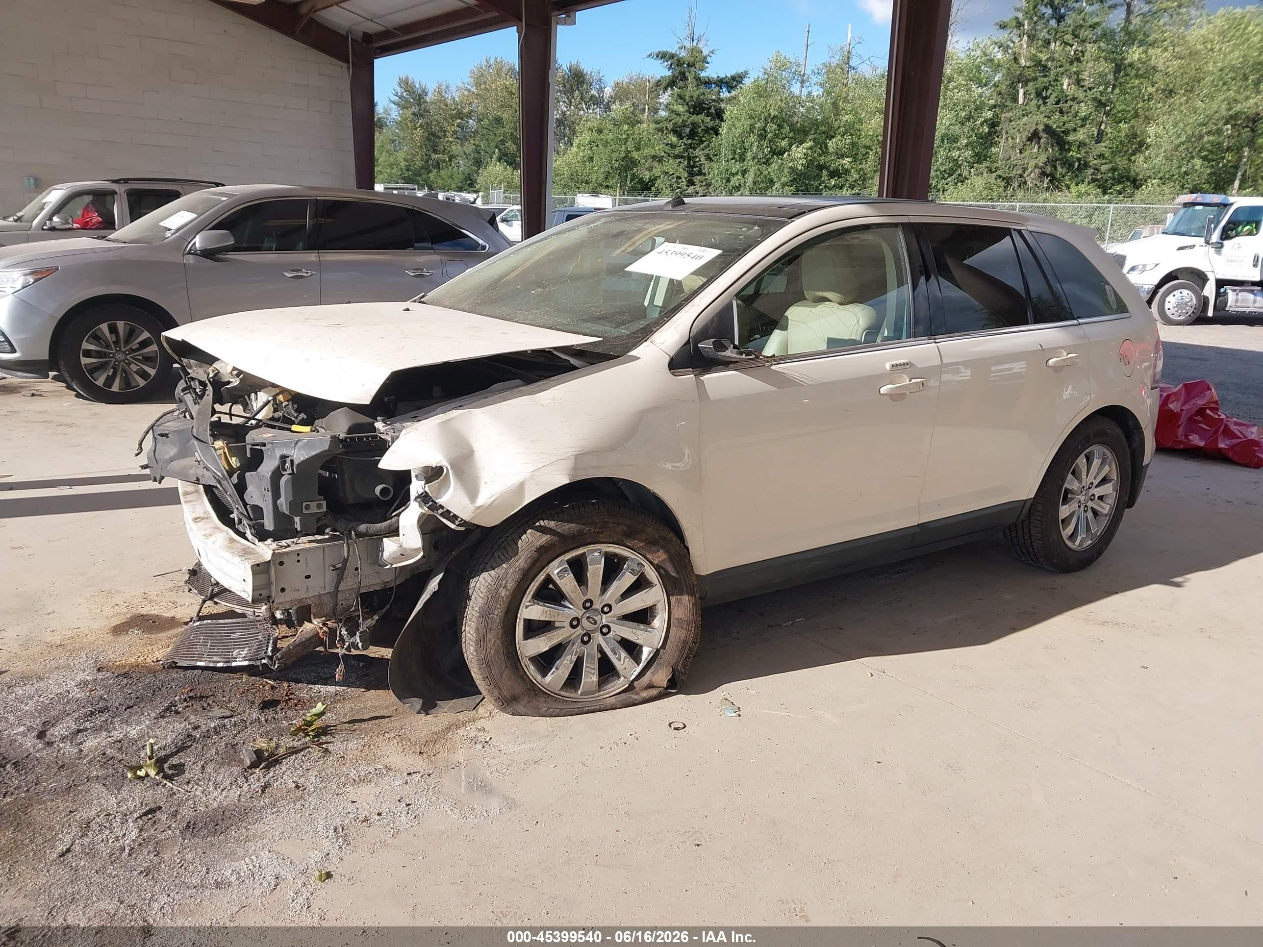 2008 Ford Edge Limited Beige vin: 2FMDK49C68BA59950