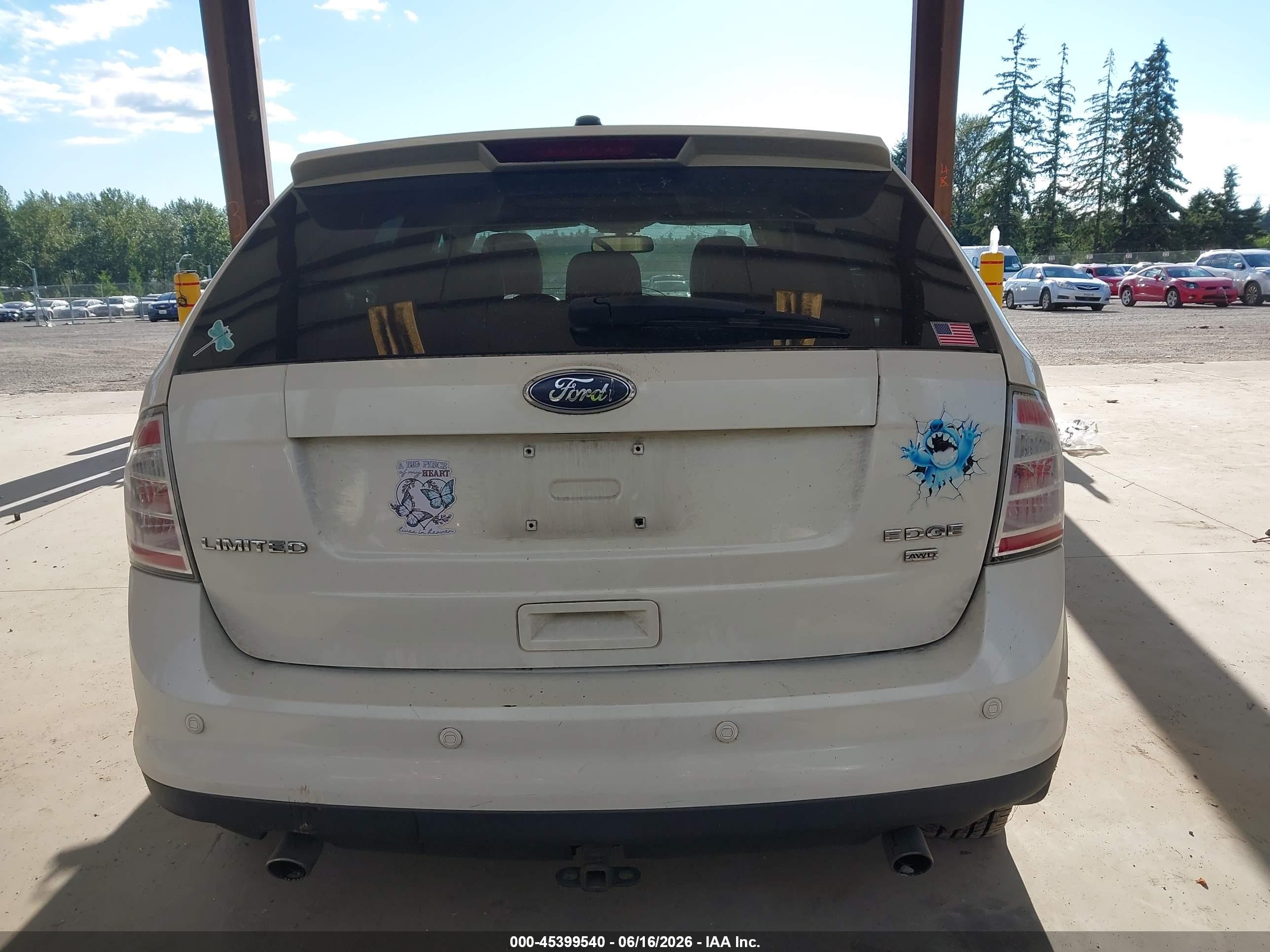 2008 Ford Edge Limited Beige vin: 2FMDK49C68BA59950