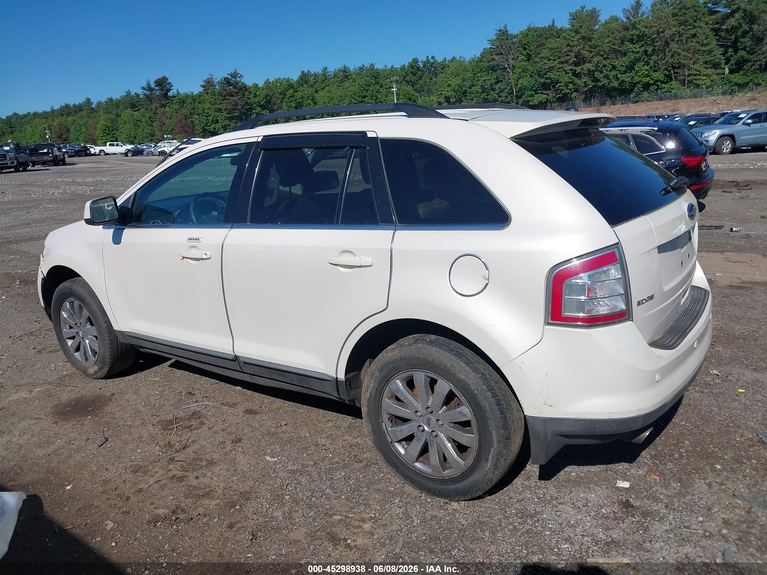 2008 Ford Edge Limited Белый vin: 2FMDK49C68BA62363