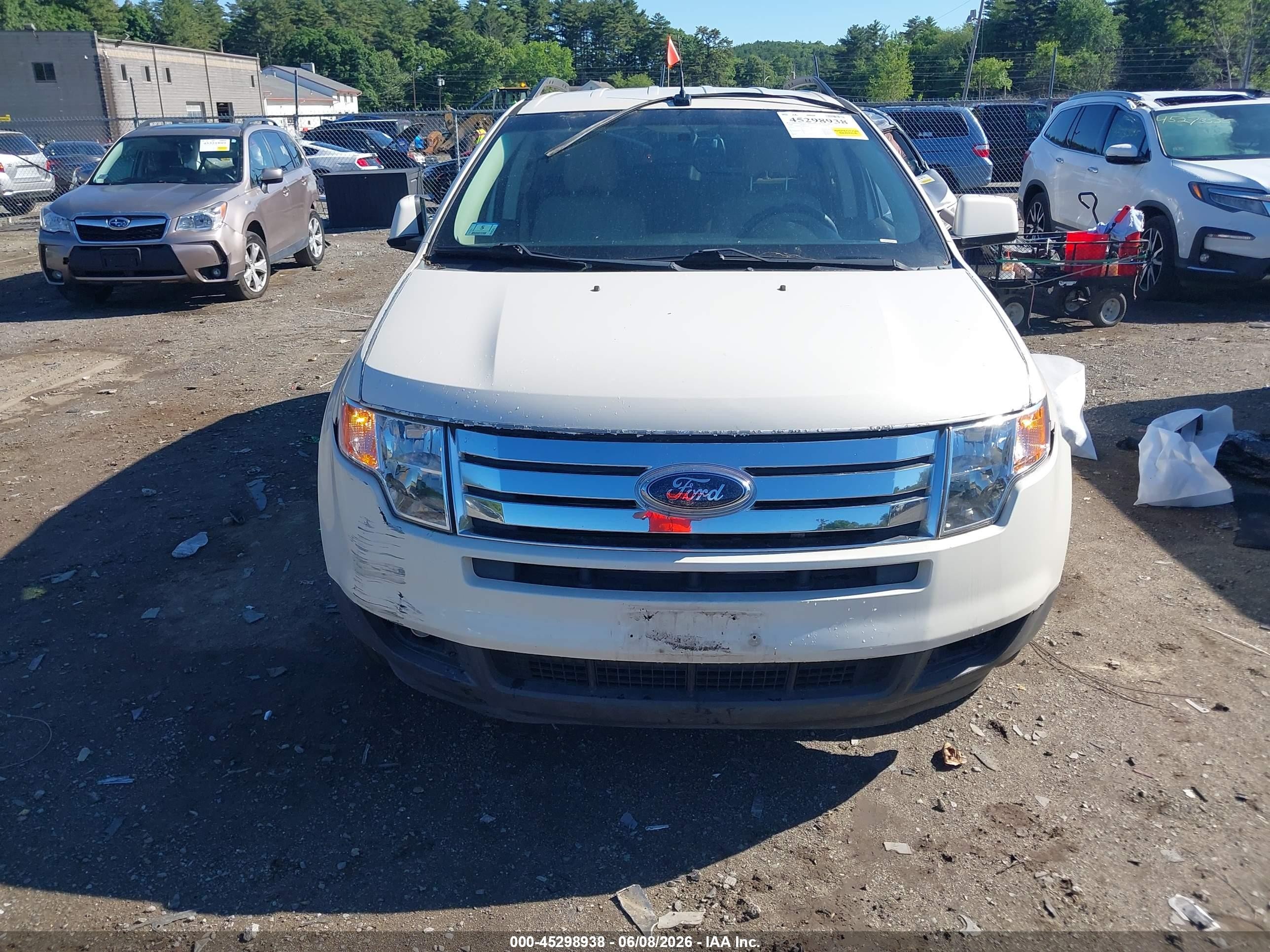 2008 Ford Edge Limited Белый vin: 2FMDK49C68BA62363