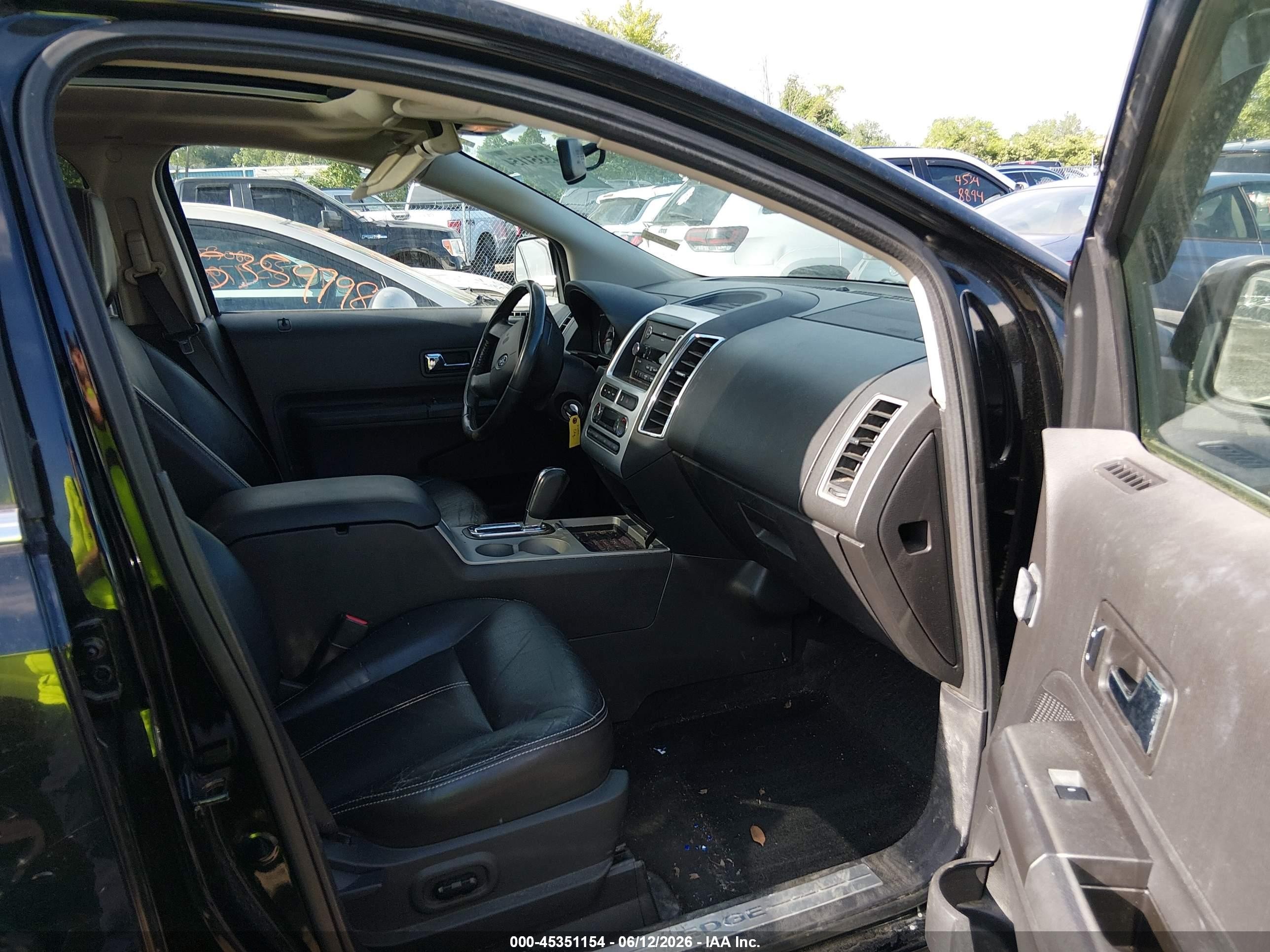 2008 Ford Edge Limited Black vin: 2FMDK49C68BA86176