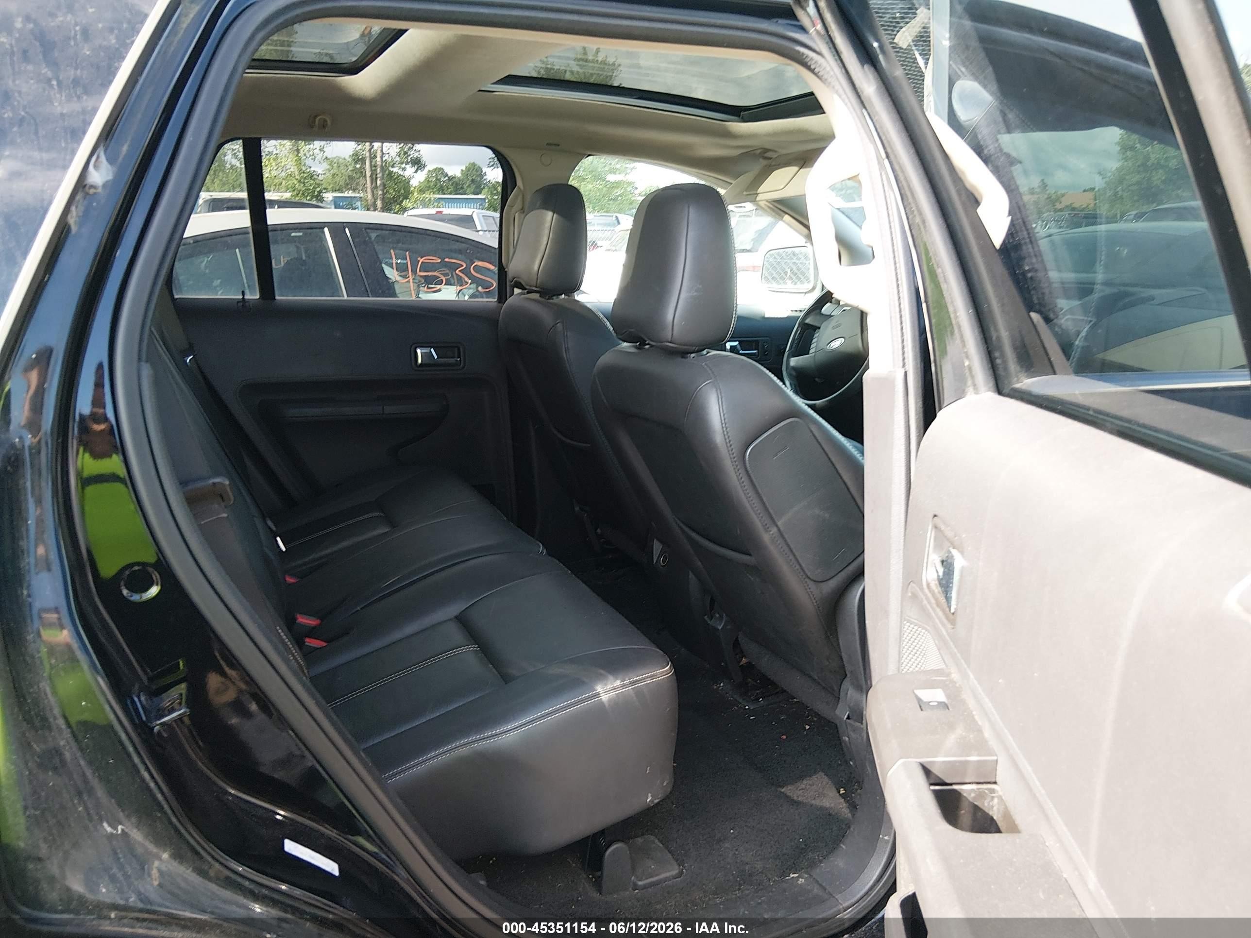 2008 Ford Edge Limited Black vin: 2FMDK49C68BA86176