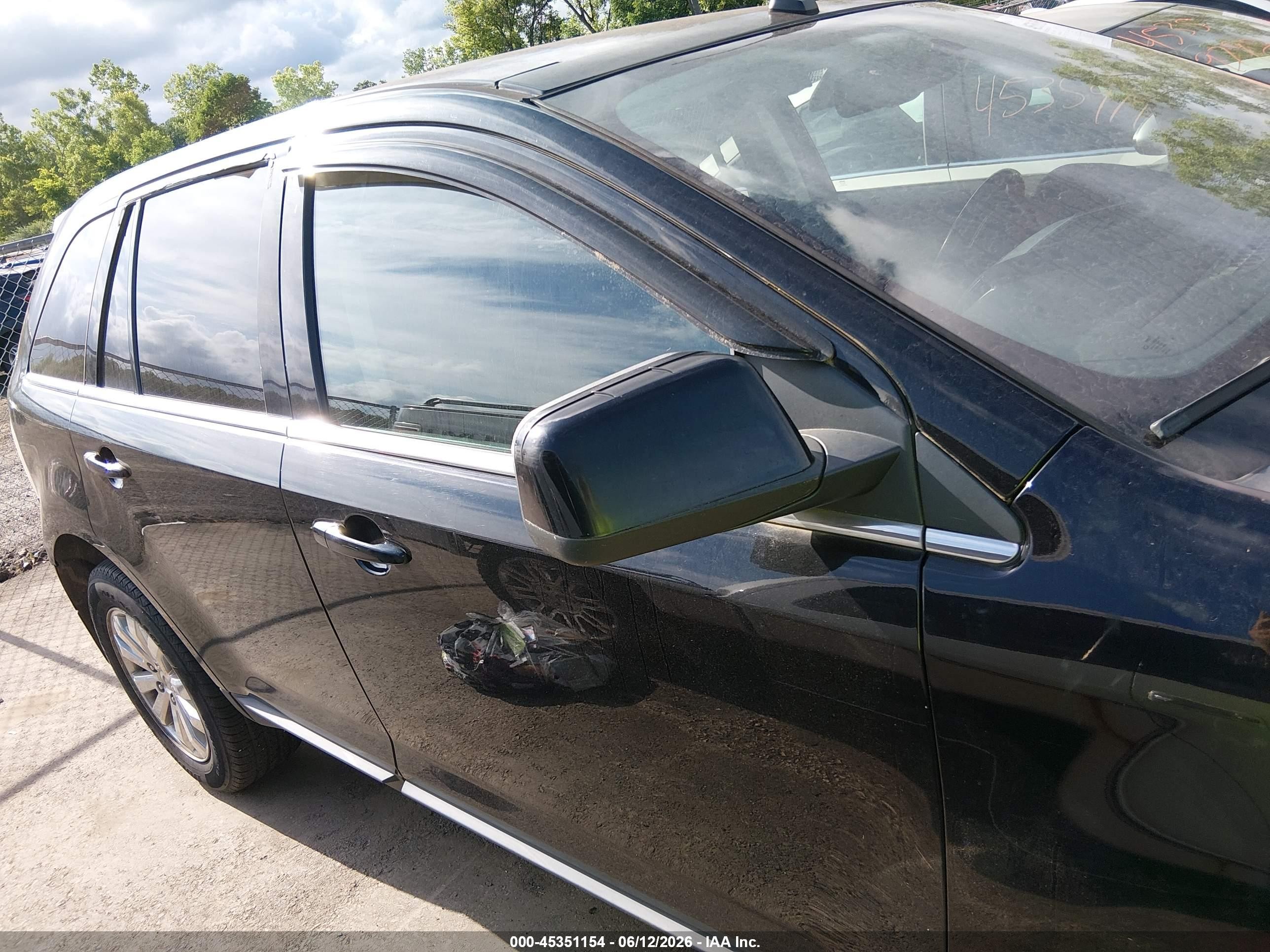 2008 Ford Edge Limited Black vin: 2FMDK49C68BA86176