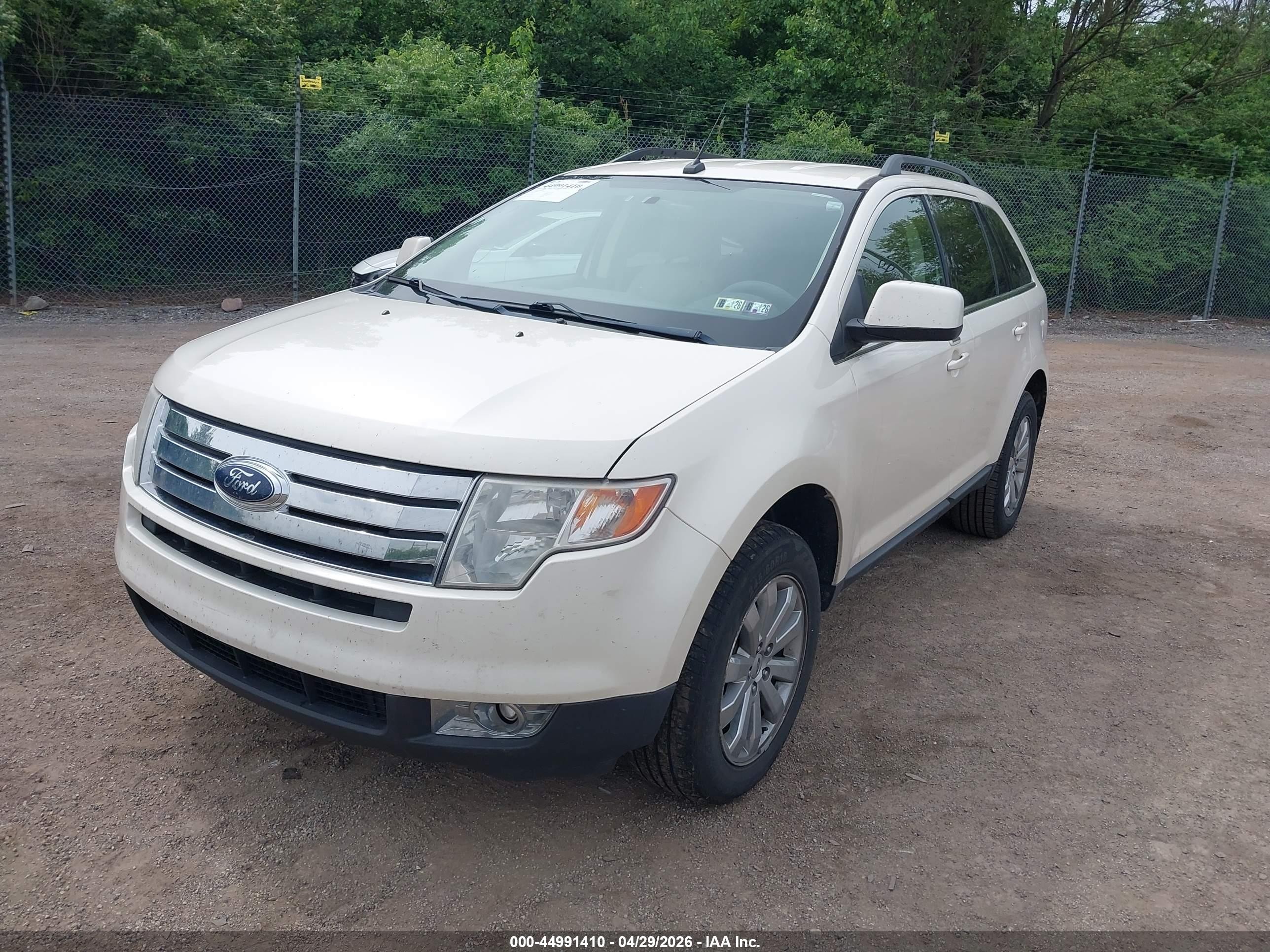 2008 Ford Edge Limited White vin: 2FMDK49C68BA96674