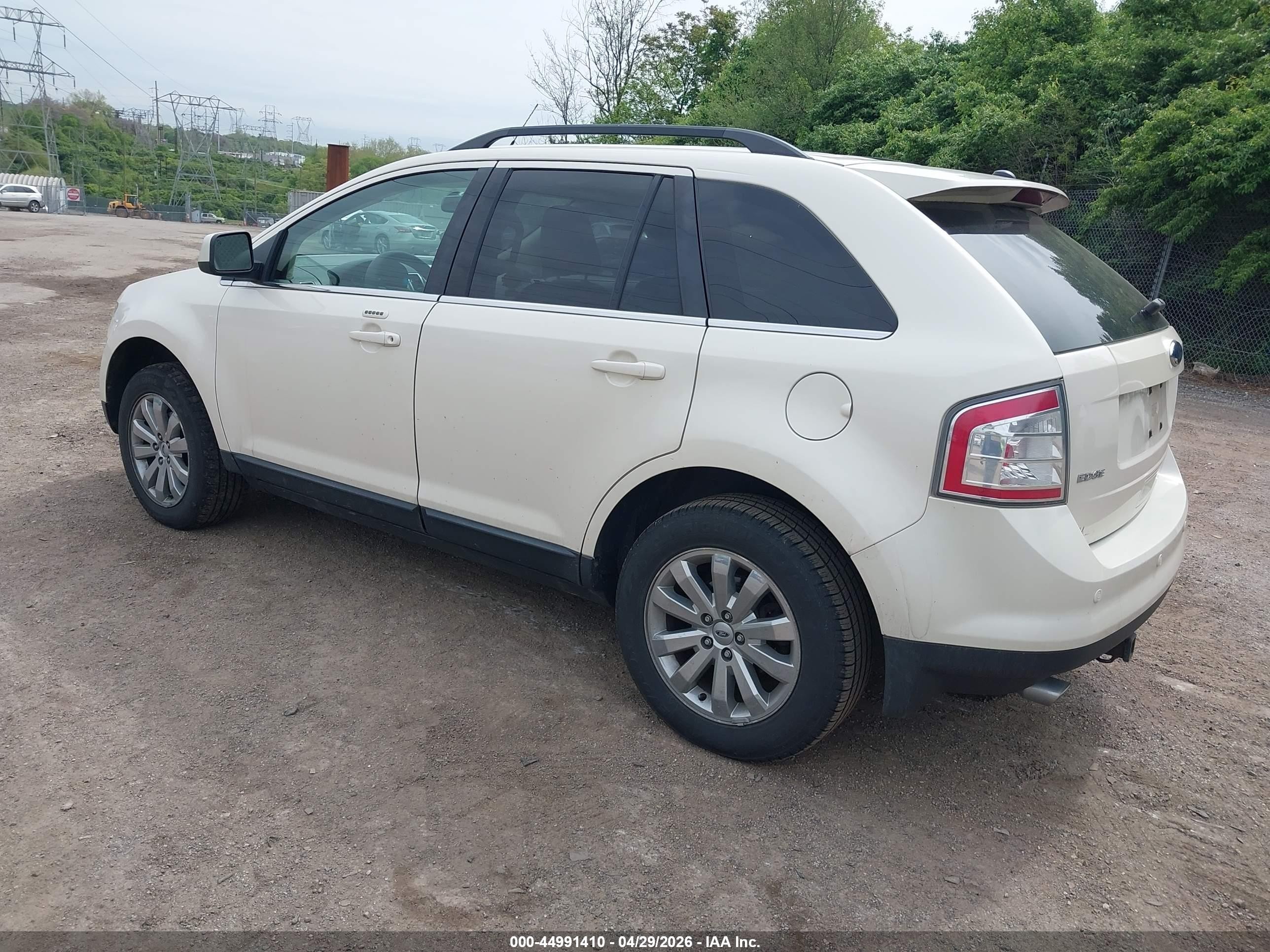 2008 Ford Edge Limited White vin: 2FMDK49C68BA96674