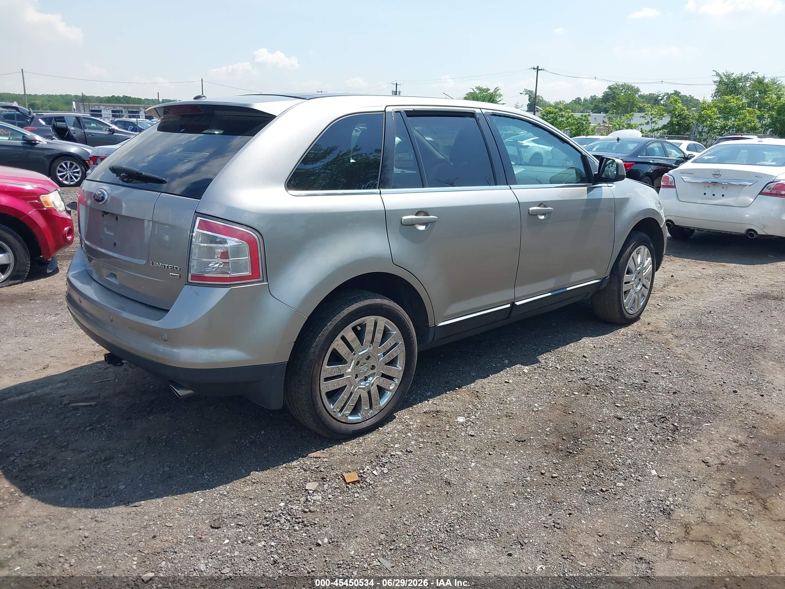 2008 Ford Edge Limited Gray vin: 2FMDK49C68BA98778