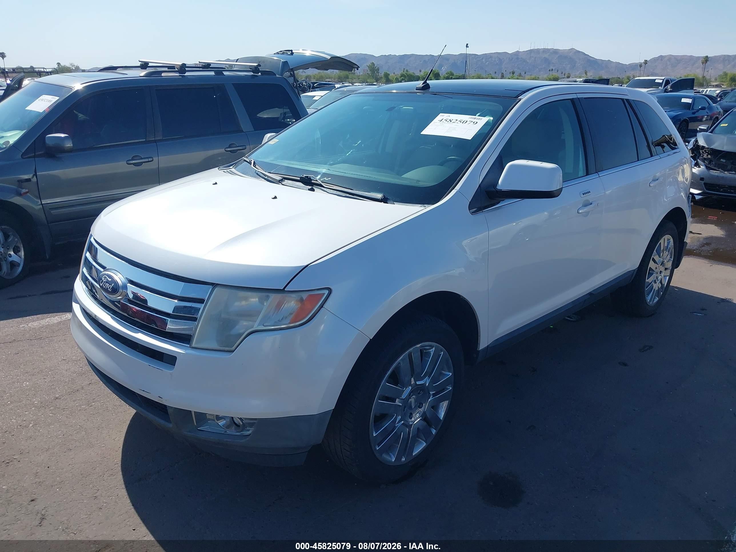2009 Ford Edge Limited White vin: 2FMDK49C69BA82565