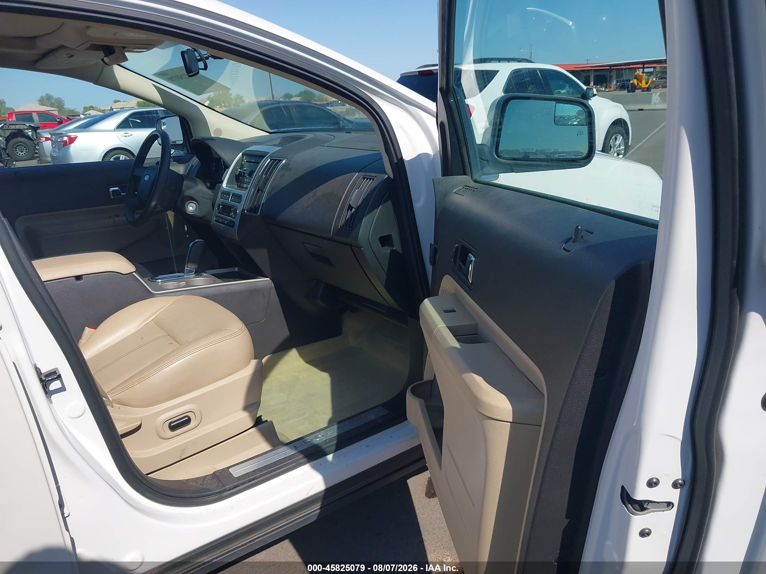 2009 Ford Edge Limited White vin: 2FMDK49C69BA82565