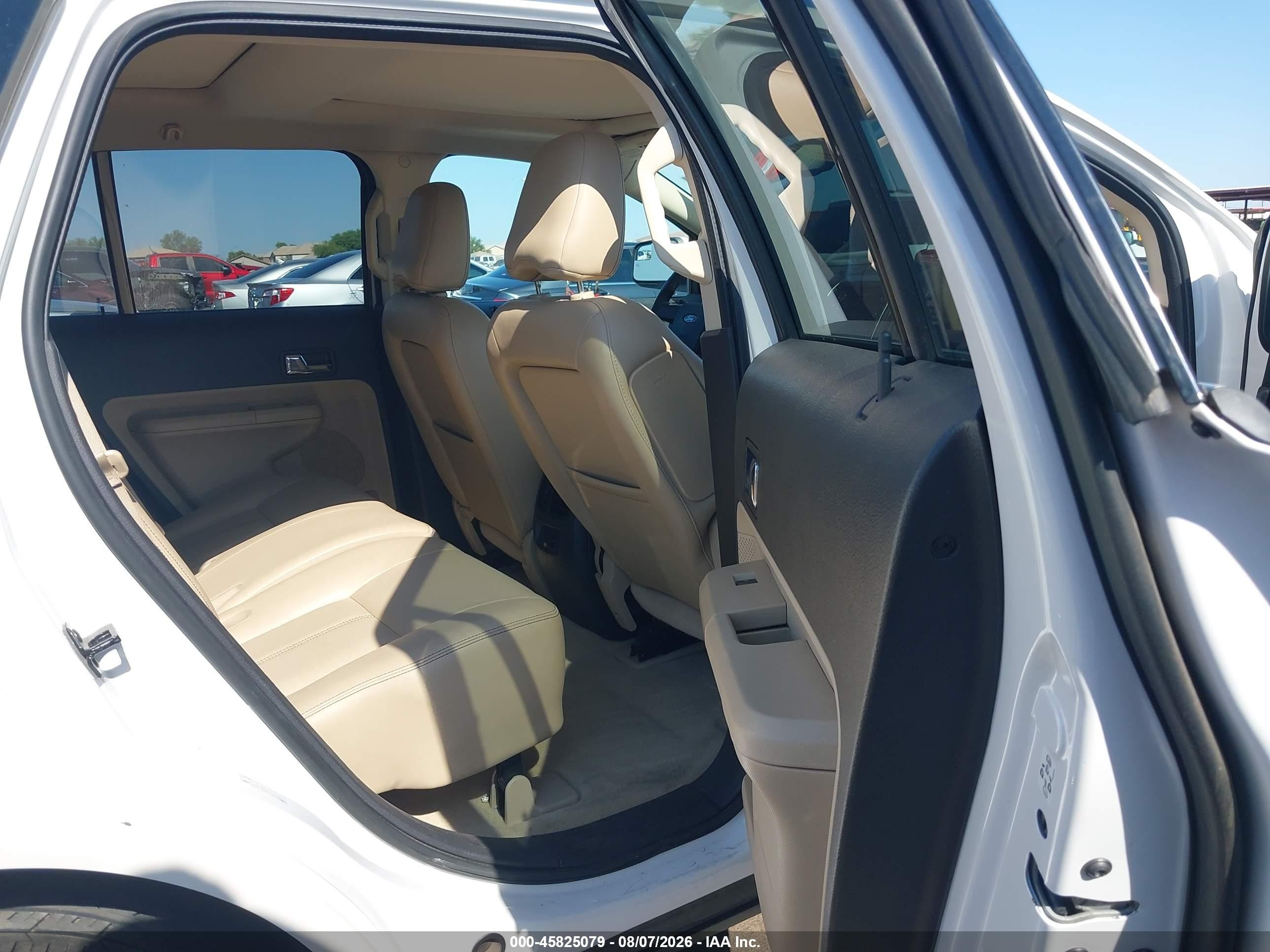 2009 Ford Edge Limited White vin: 2FMDK49C69BA82565