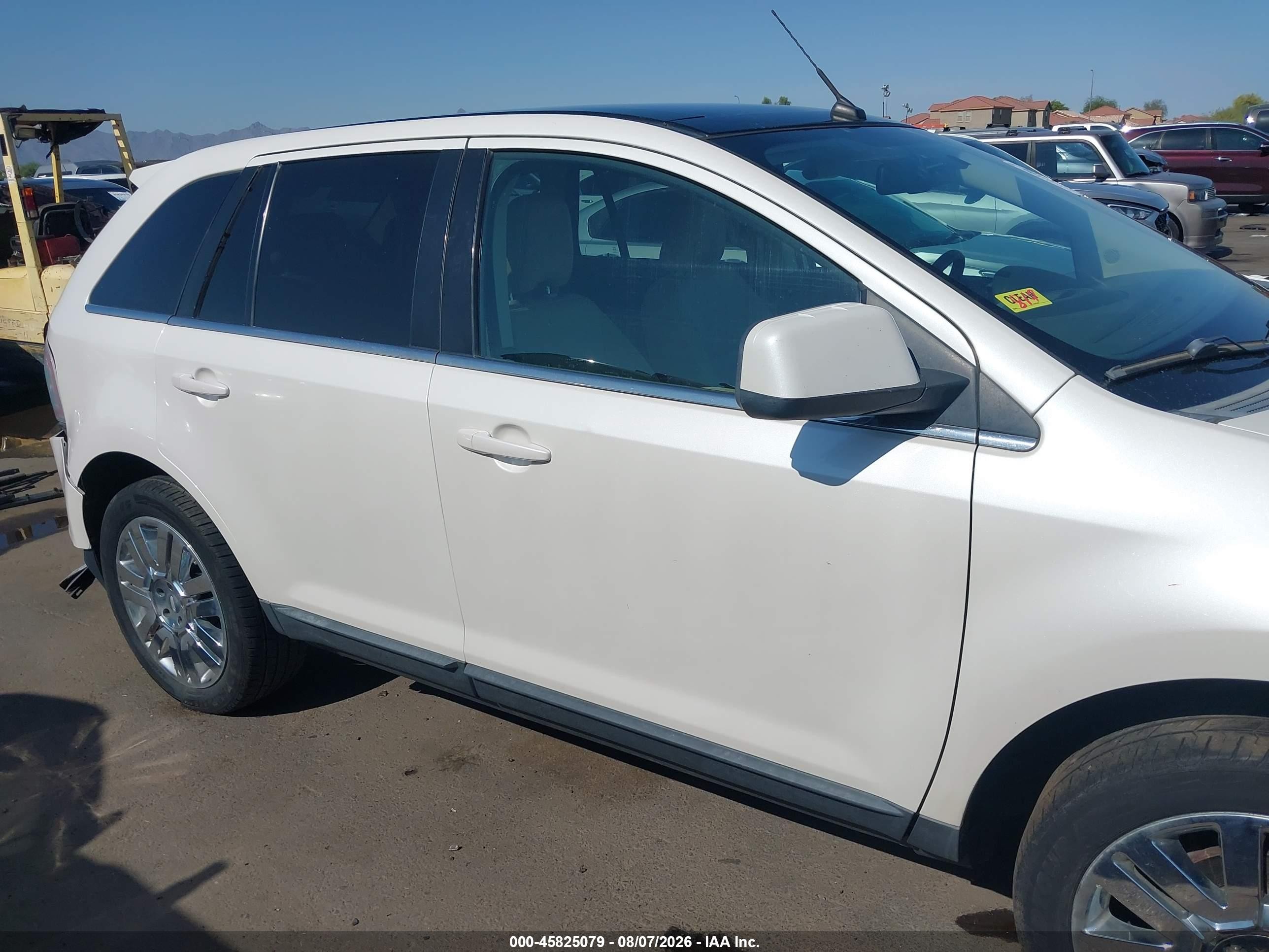 2009 Ford Edge Limited White vin: 2FMDK49C69BA82565