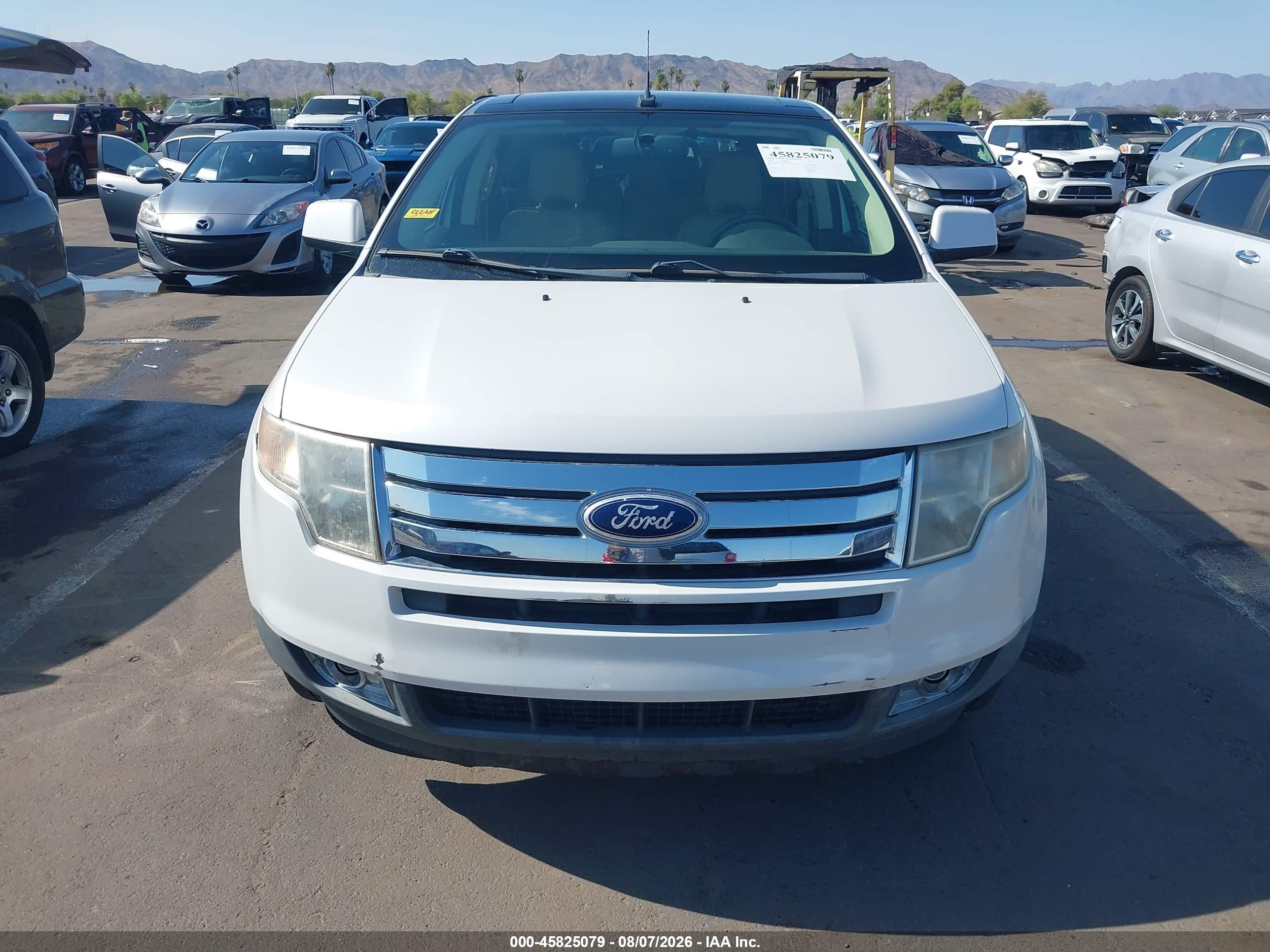 2009 Ford Edge Limited White vin: 2FMDK49C69BA82565