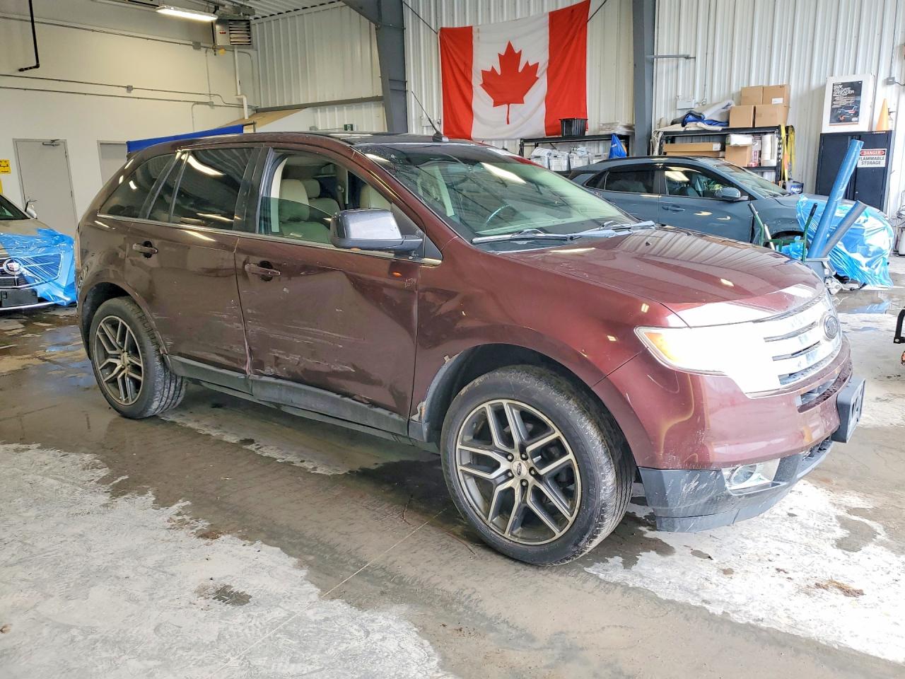 2009 Ford Edge Limited Burgundy vin: 2FMDK49C69BA90522