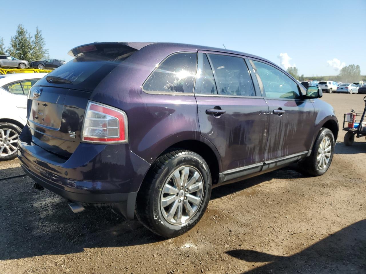 2007 Ford Edge Sel Plus Purple vin: 2FMDK49C77BA52343
