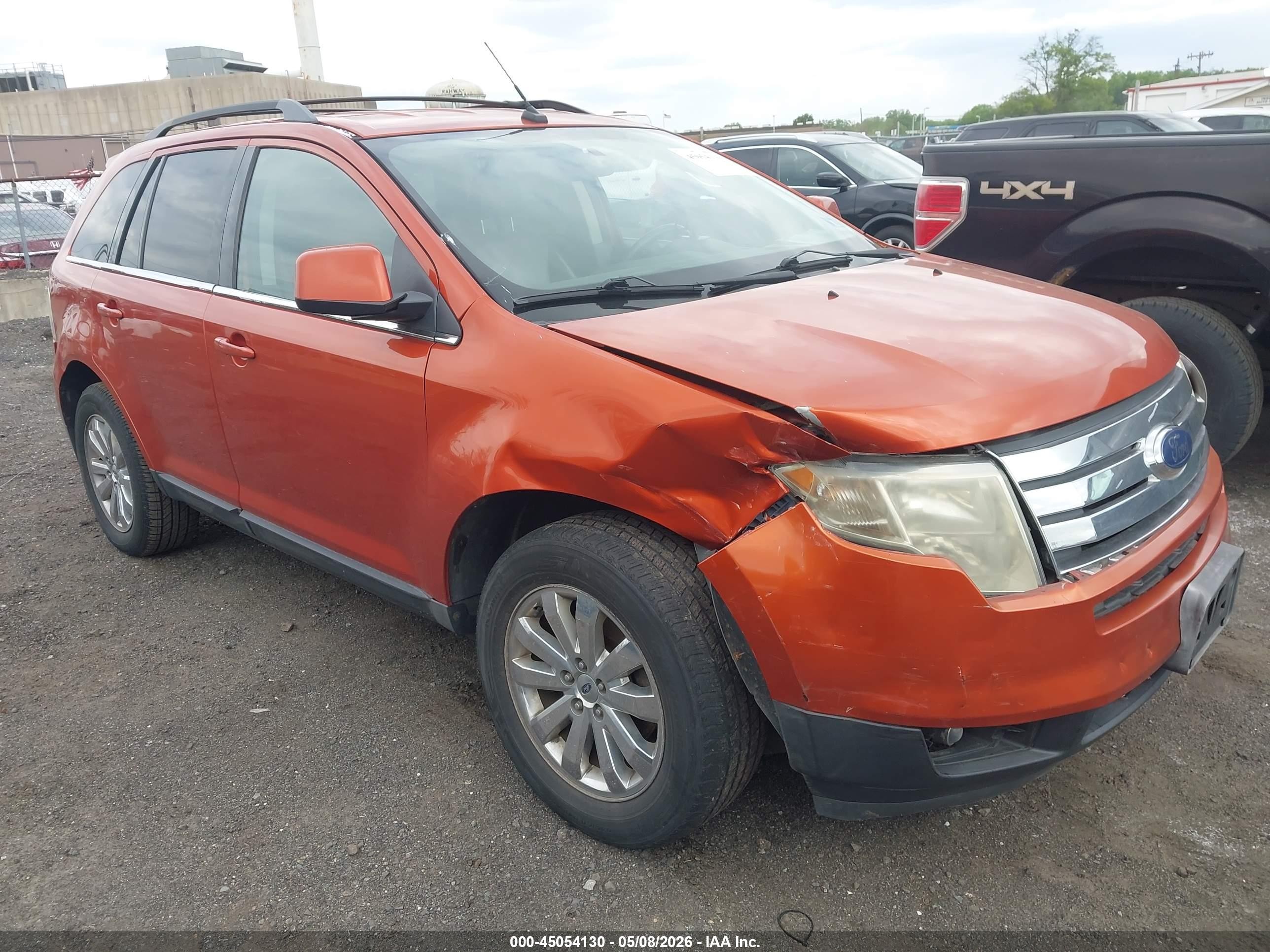 2007 Ford Edge Sel Plus Оранжевый vin: 2FMDK49C77BA54545