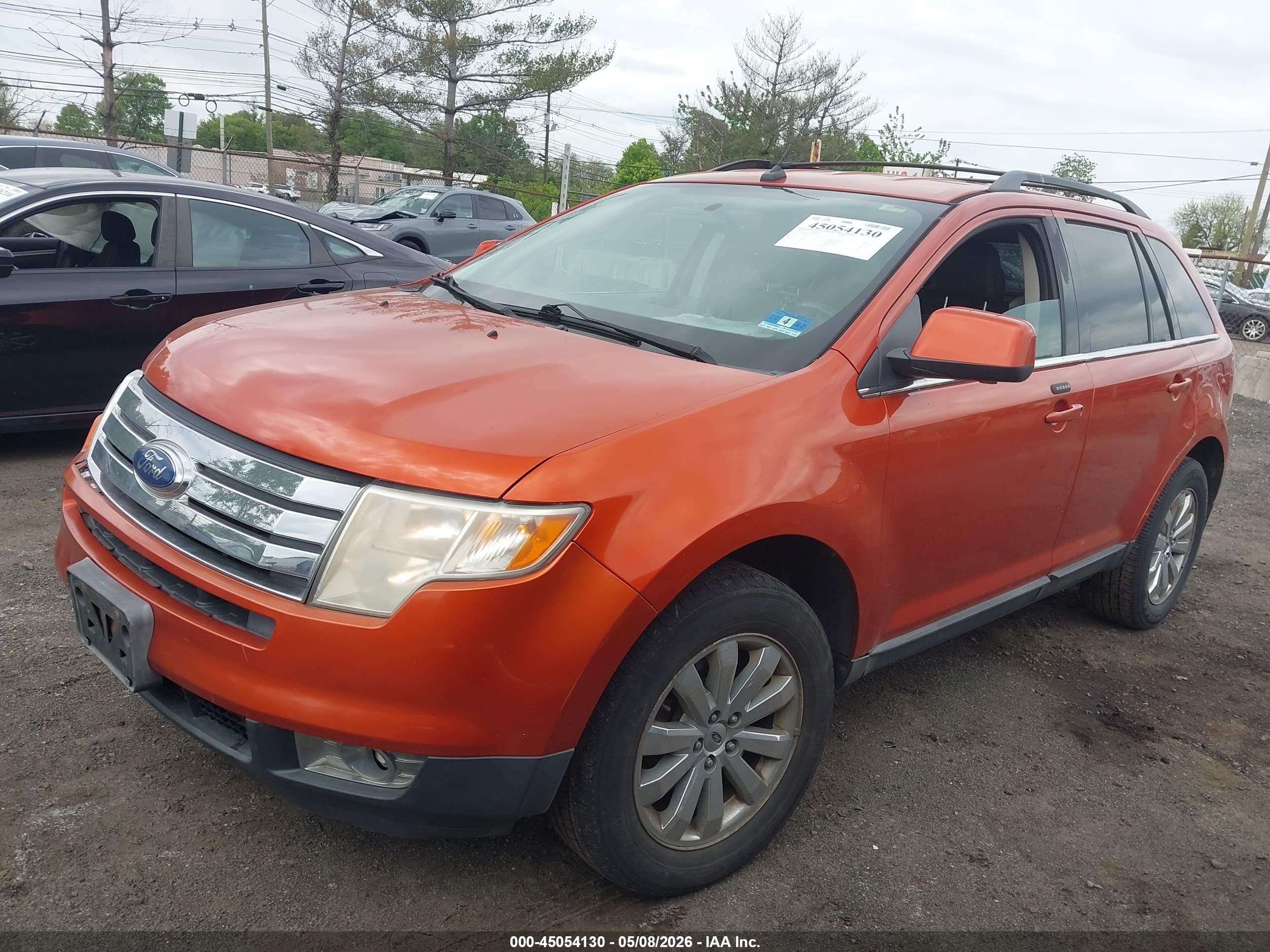2007 Ford Edge Sel Plus Оранжевый vin: 2FMDK49C77BA54545