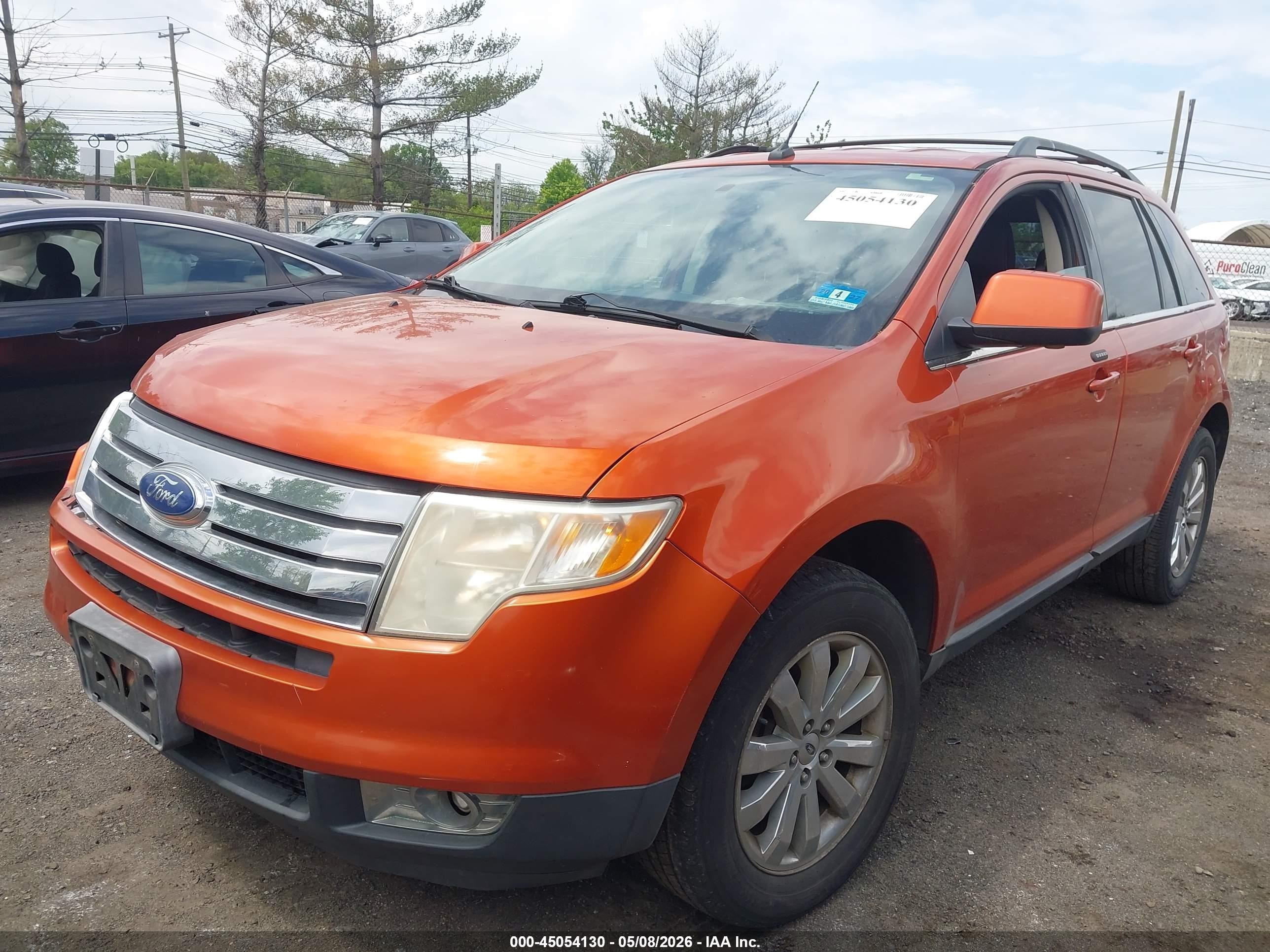 2007 Ford Edge Sel Plus Оранжевый vin: 2FMDK49C77BA54545