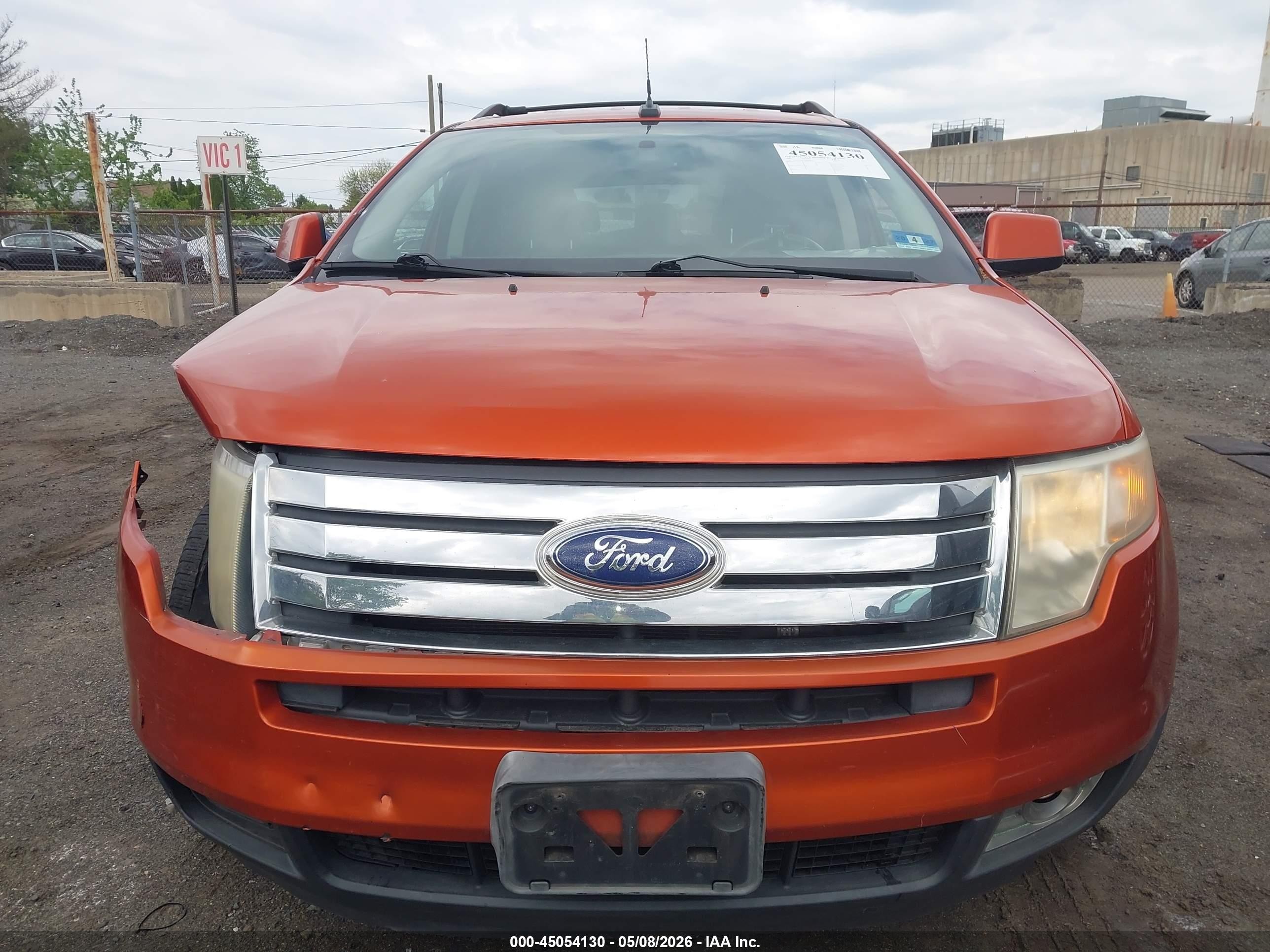 2007 Ford Edge Sel Plus Оранжевый vin: 2FMDK49C77BA54545
