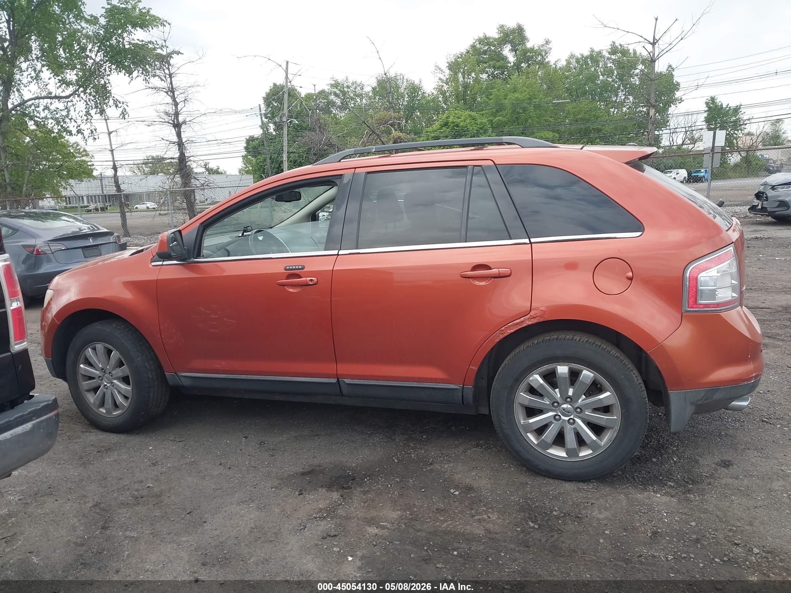 2007 Ford Edge Sel Plus Оранжевый vin: 2FMDK49C77BA54545