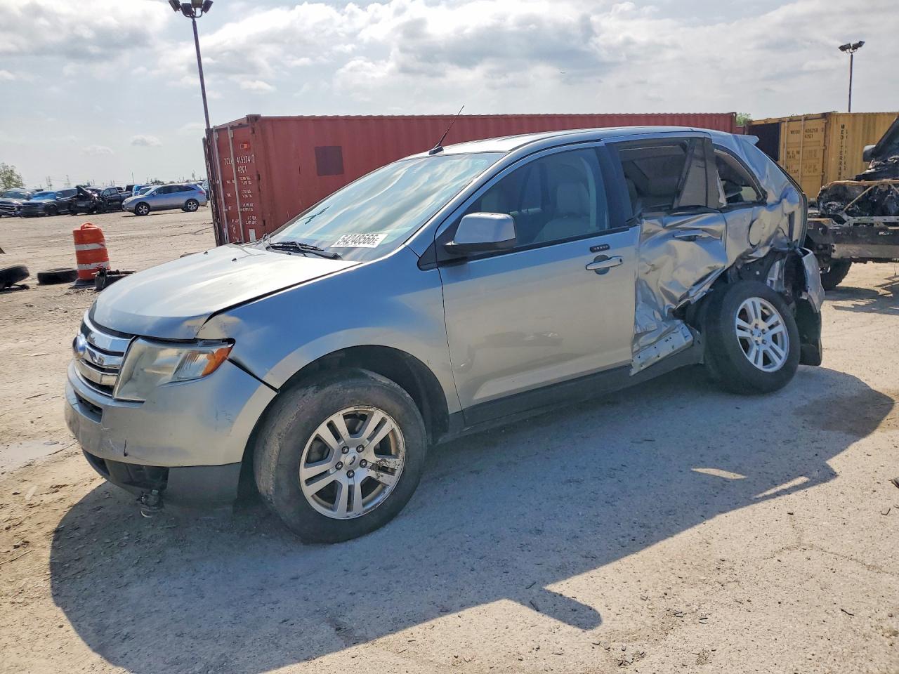 2007 Ford Edge Sel Plus Silver vin: 2FMDK49C77BA64783