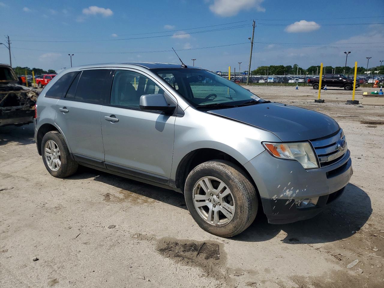 2007 Ford Edge Sel Plus Silver vin: 2FMDK49C77BA64783