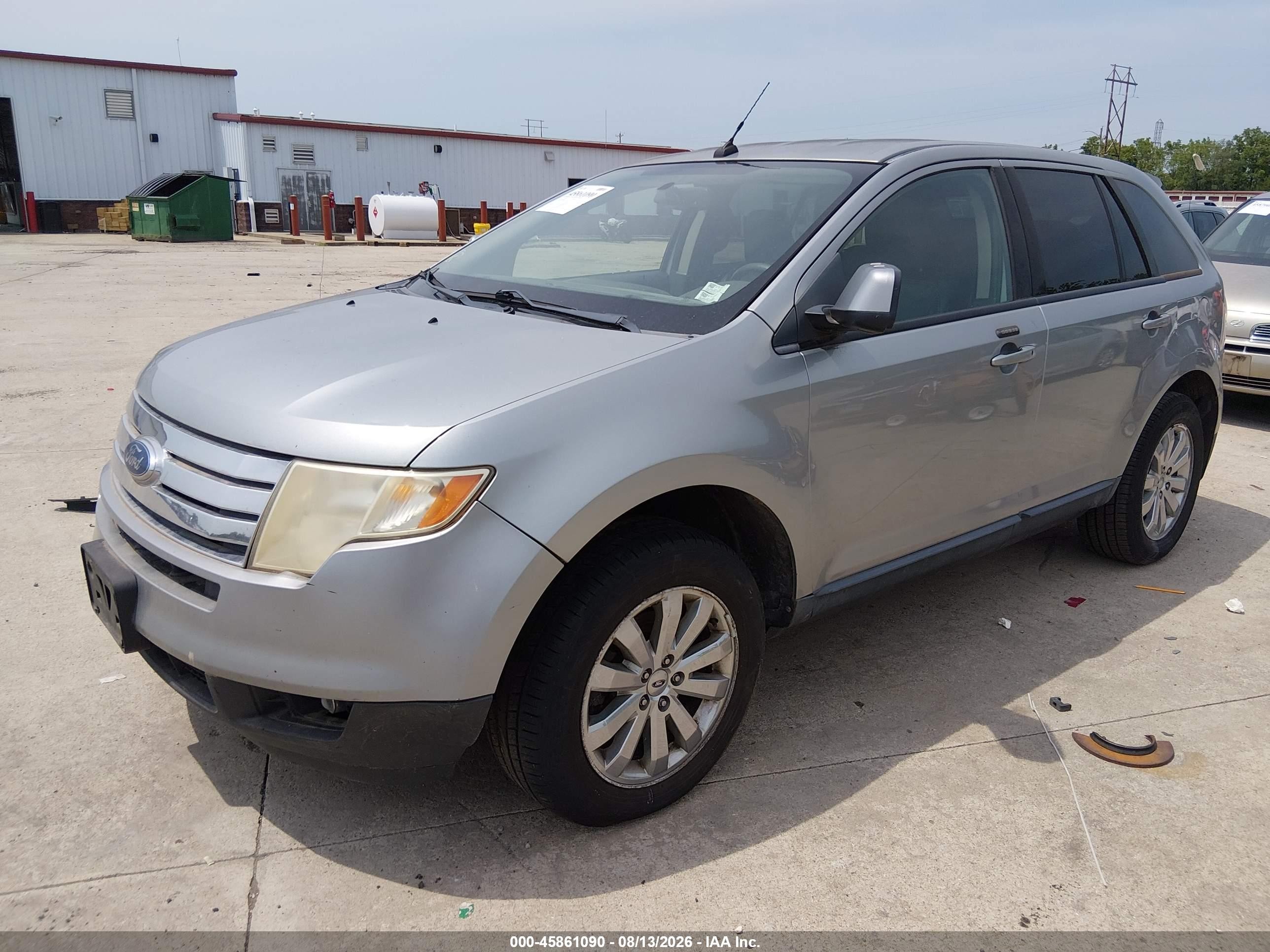 2007 Ford Edge Sel Plus Silver vin: 2FMDK49C77BB30362