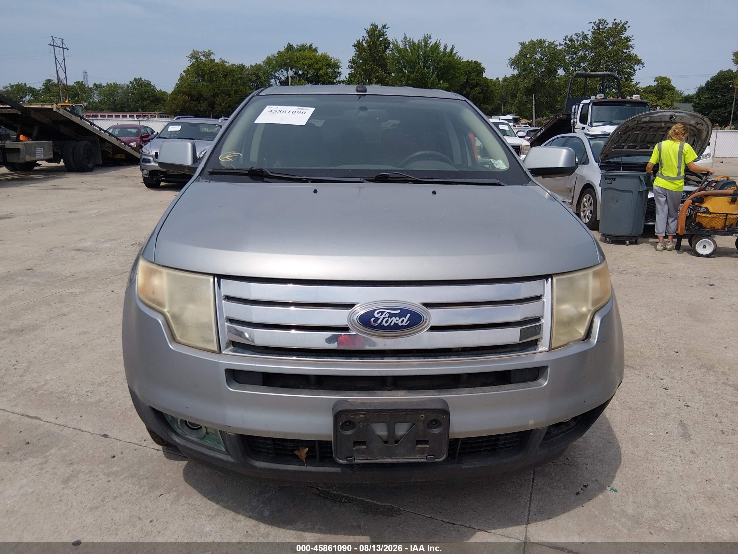 2007 Ford Edge Sel Plus Silver vin: 2FMDK49C77BB30362